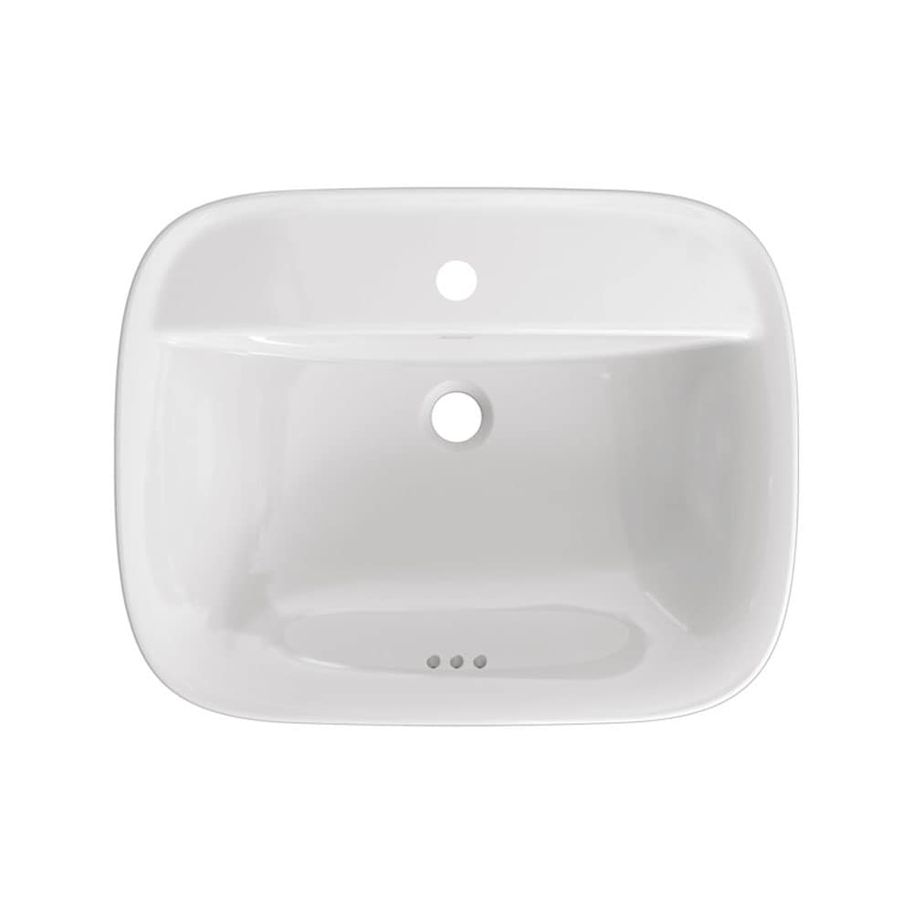 American Standard White Ceramic Above-Counter Rectangular Sink