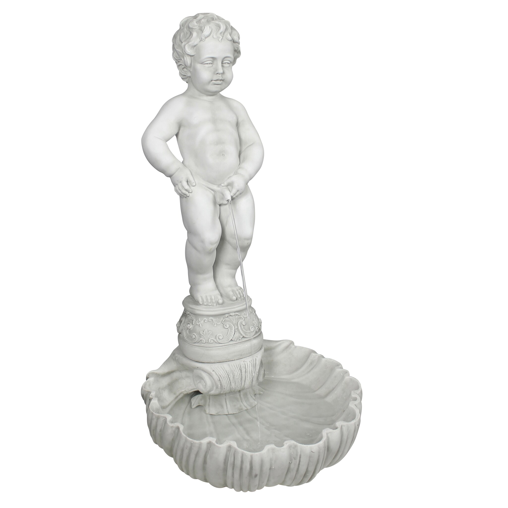 Design Toscano 34.5-in H Resin Fountain Statue Outdoor Fountain