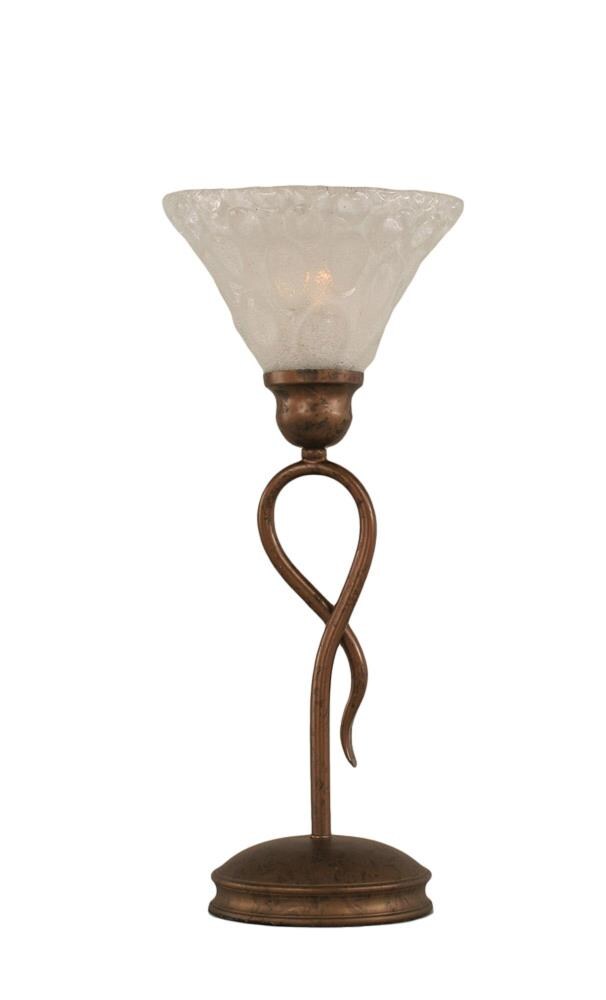  LWTK006646 13.25-in Bronze 3-Way Table Lamp with Glass Shade