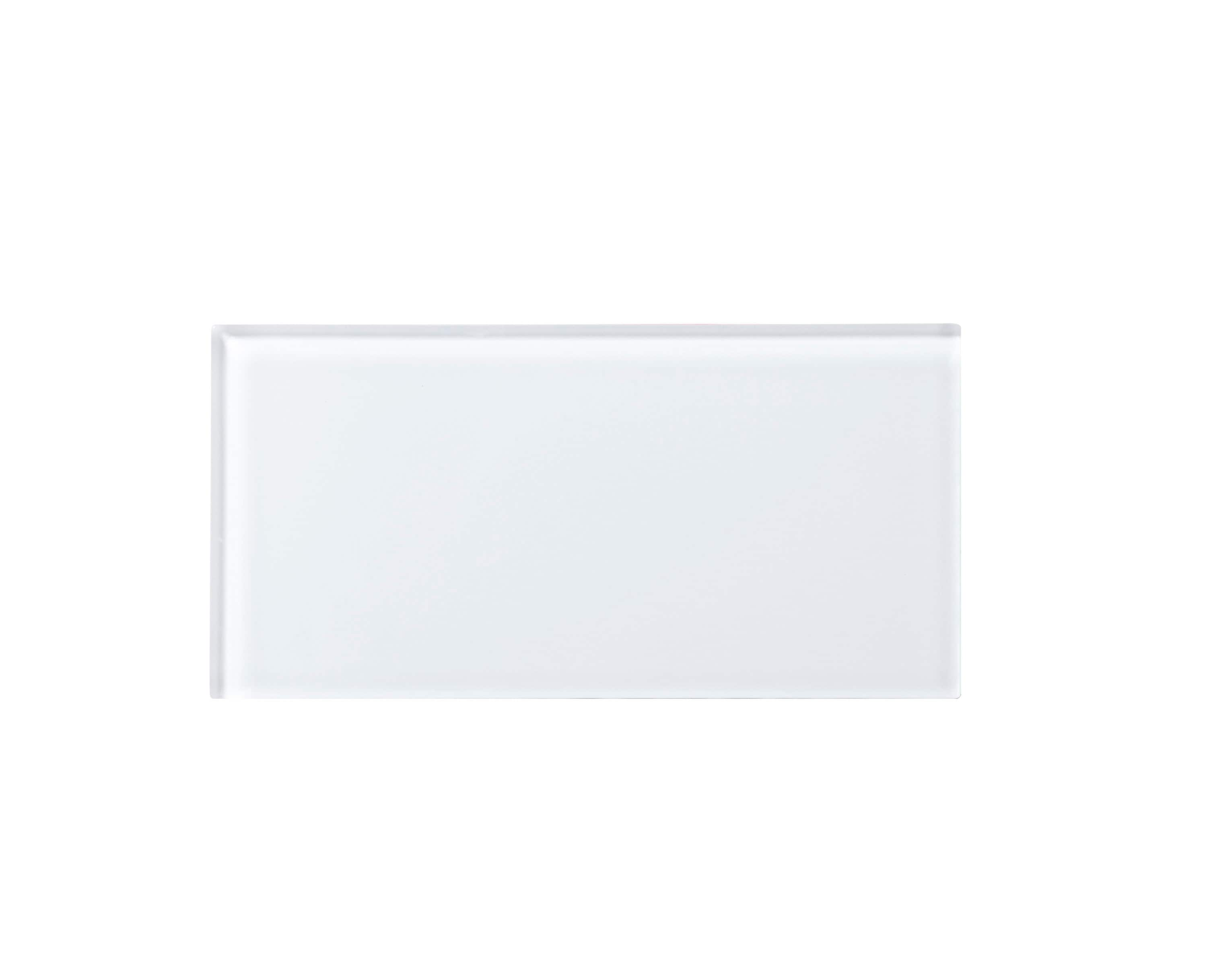 WS Tiles EZ-Tach White 3-in x 6-in Polished Glass Peel and Stick Wall ...