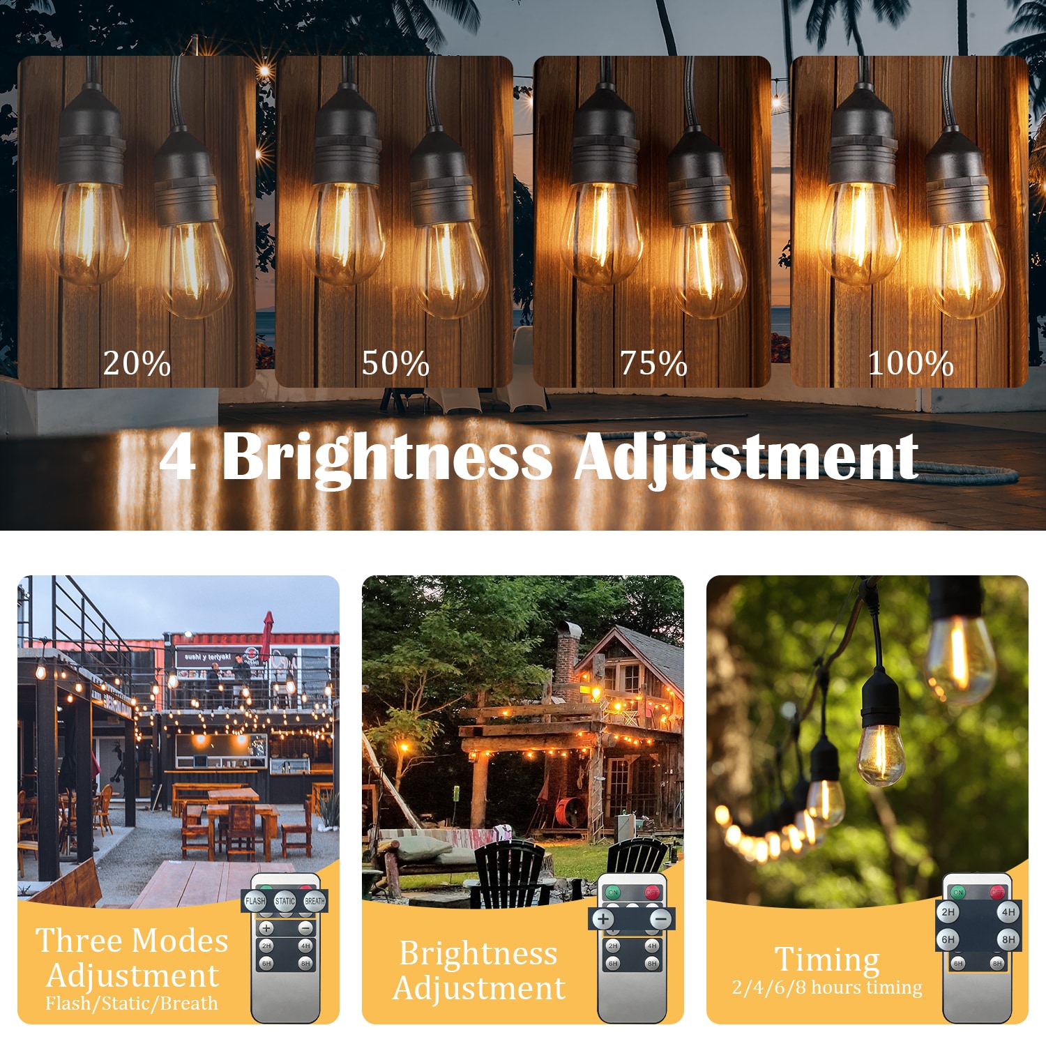 Cedar Hill 501500 Patio-String-Lights - View #4