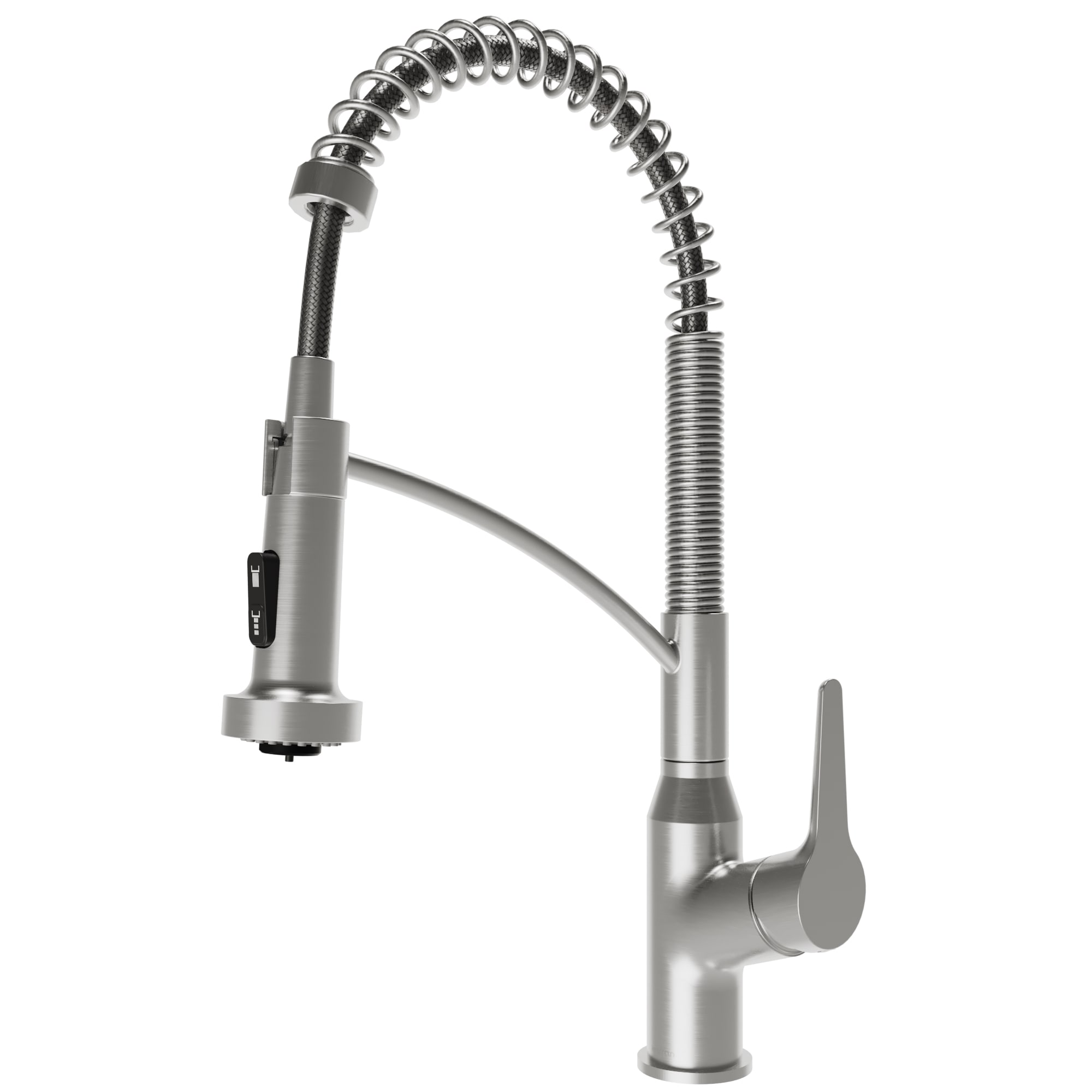 Karran KKF210SFSS Scottsdale Spot-Free Stainless Steel Single Handle Deck-mount Pull-down Kitchen Faucet with Sprayer
