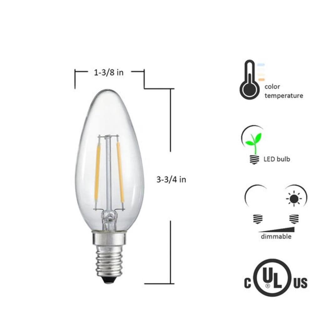veel plezier sarcoom Voorstel emark 20-Watt EQ A15 Soft White Candelabra Base (e-12) Dimmable 3-way Bulb  LED Light Bulb (24-Pack) in the General Purpose LED Light Bulbs department  at Lowes.com