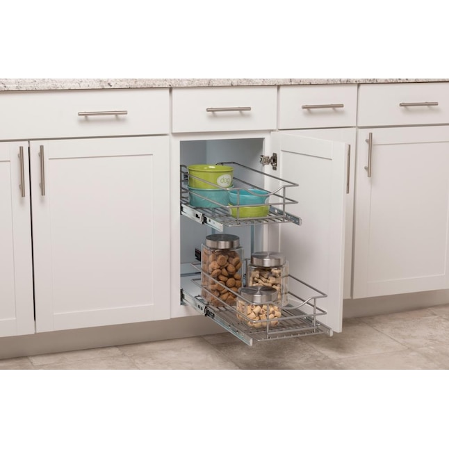 Base Cabinet Pull-out Organizer with Soft-Close Glides - Fits Best in B12FHD