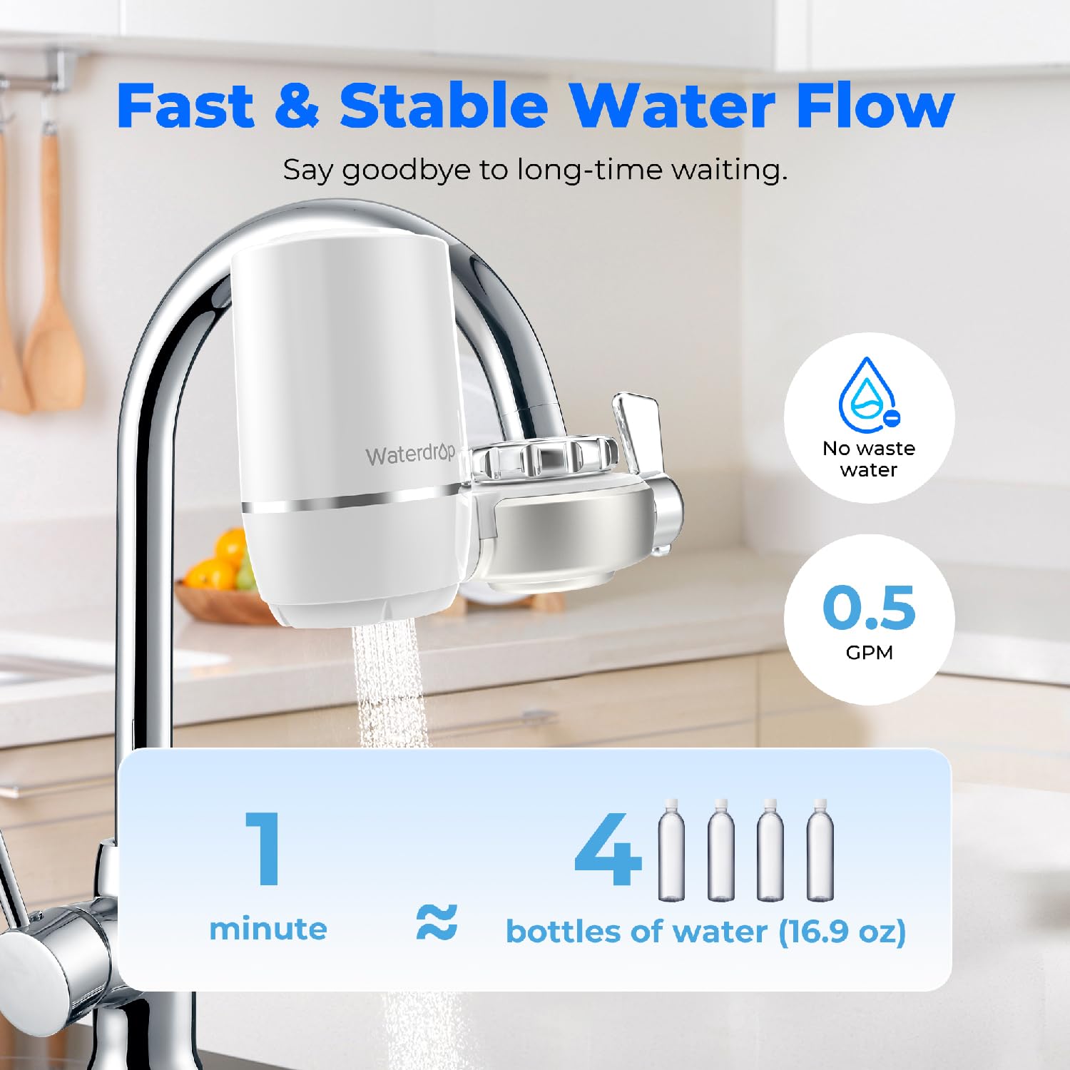 Waterdrop B-WD-FC-01Y Faucet-Mount-Filters - View #2