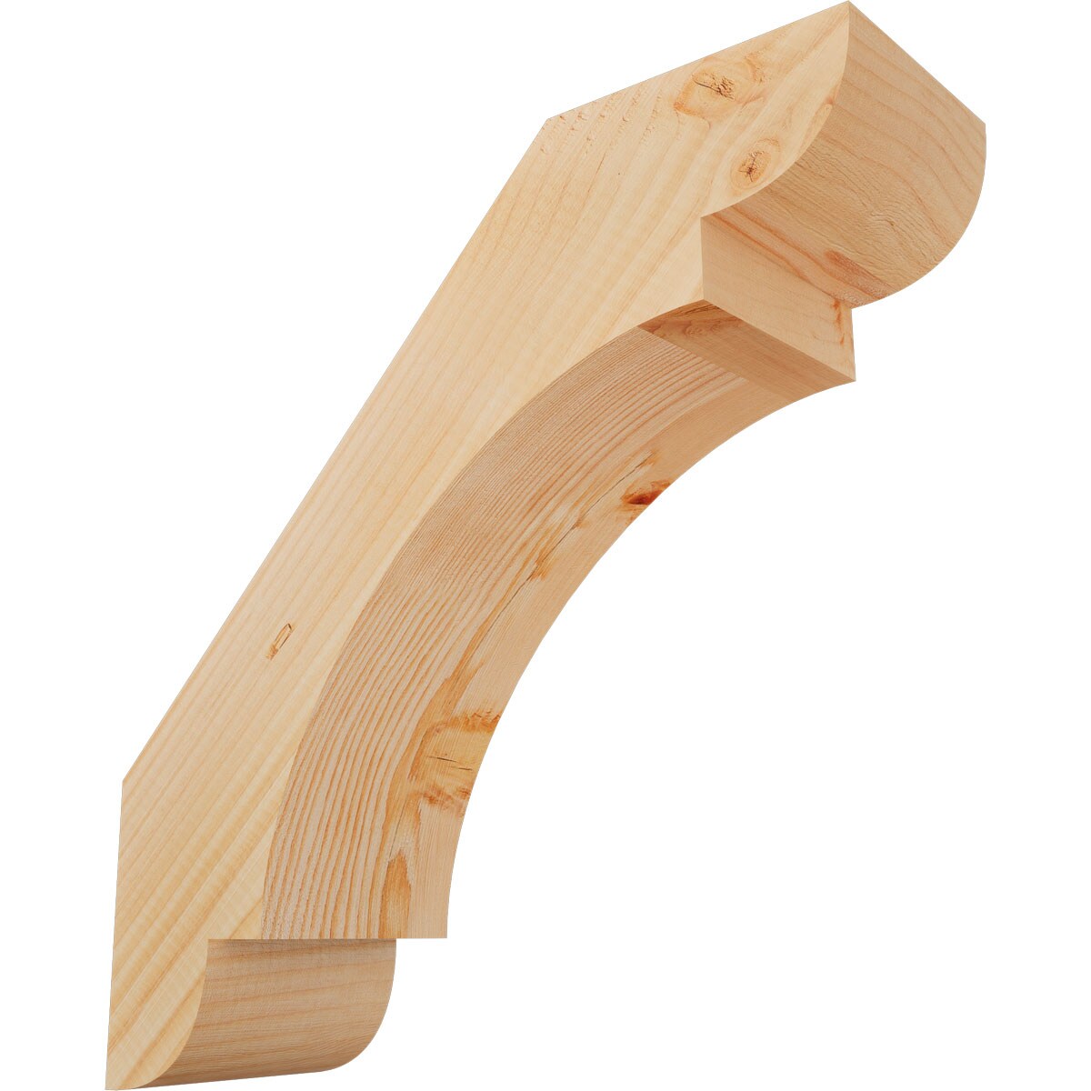 Ekena Millwork BRC06X18X18OLY00SDF 5-1/2-in x 18-in x 18-in Douglas Fir Unfinished Wood Olympic Smooth Knee Brace
