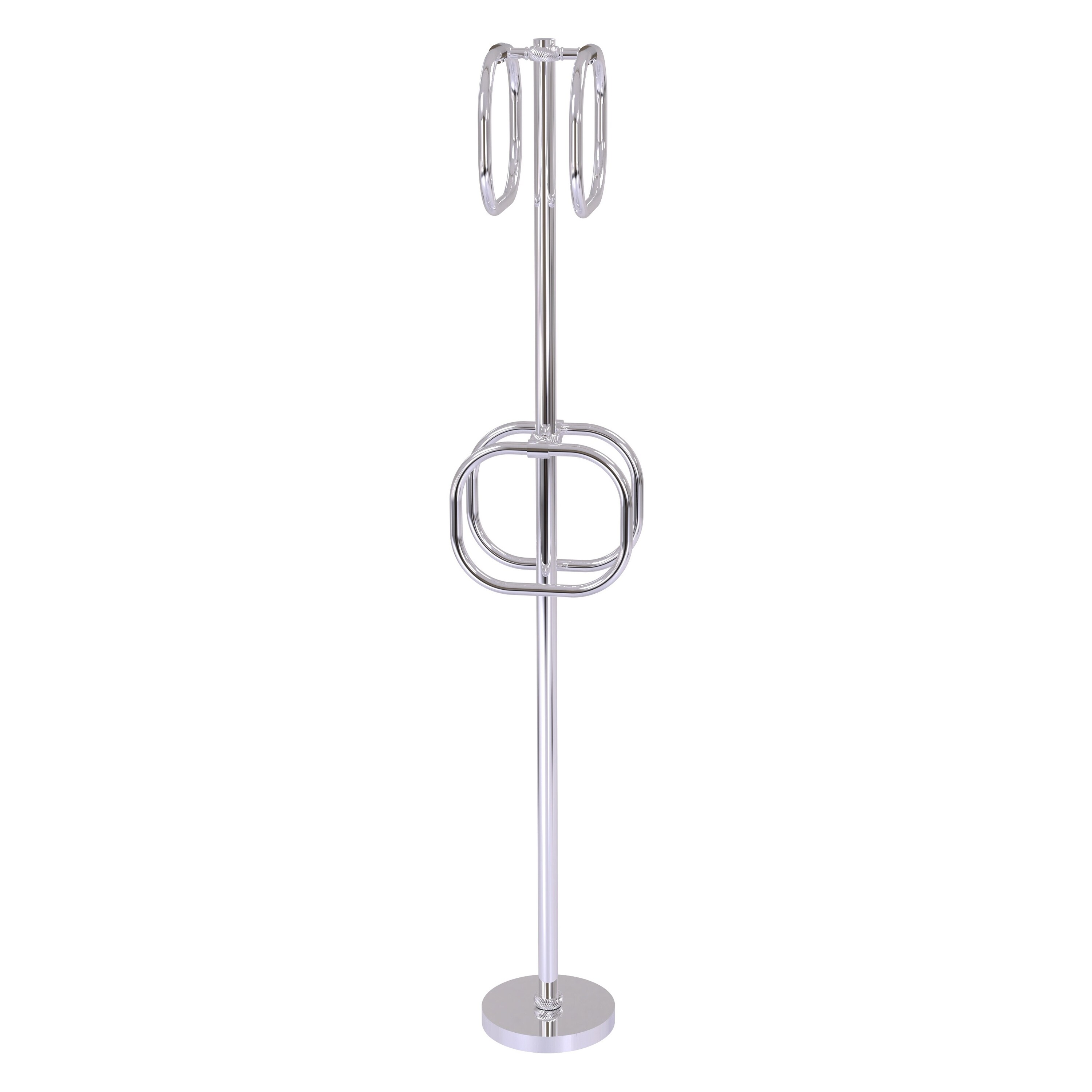 Allied Brass TS-40T-PC Polished Chrome Freestanding floor Single Towel Ring