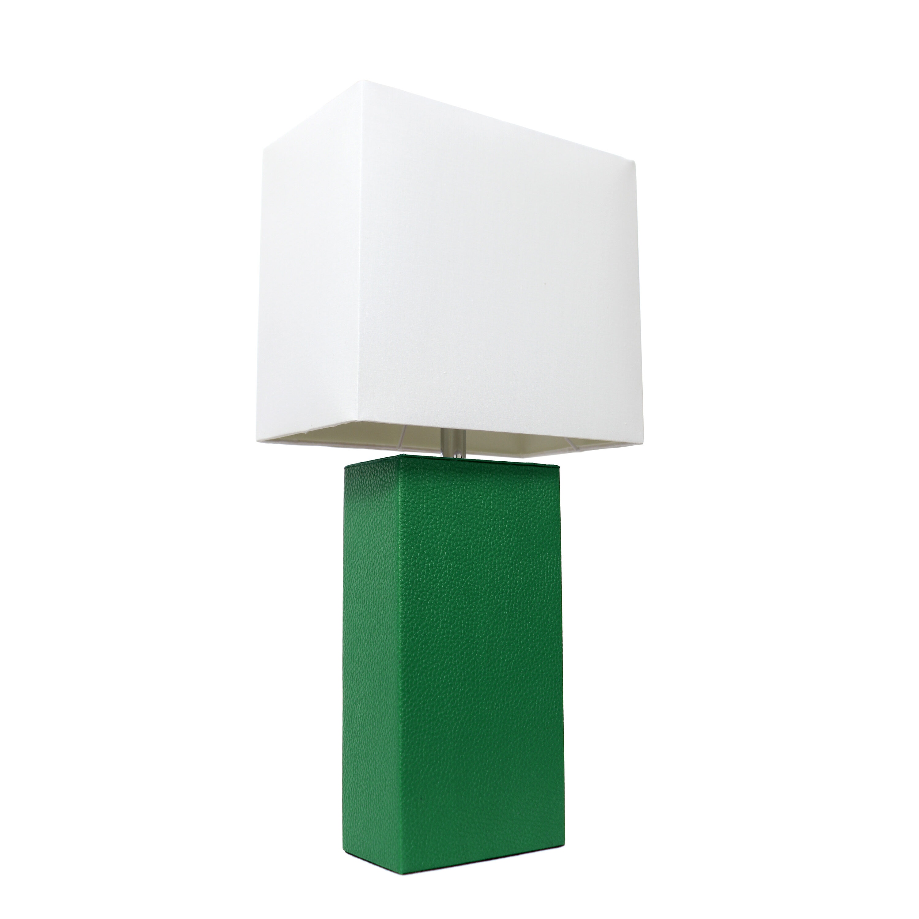 Lalia Home LHT-3008-GR Lexington 21-in Green On/Off switch Table Lamp with Fabric Shade