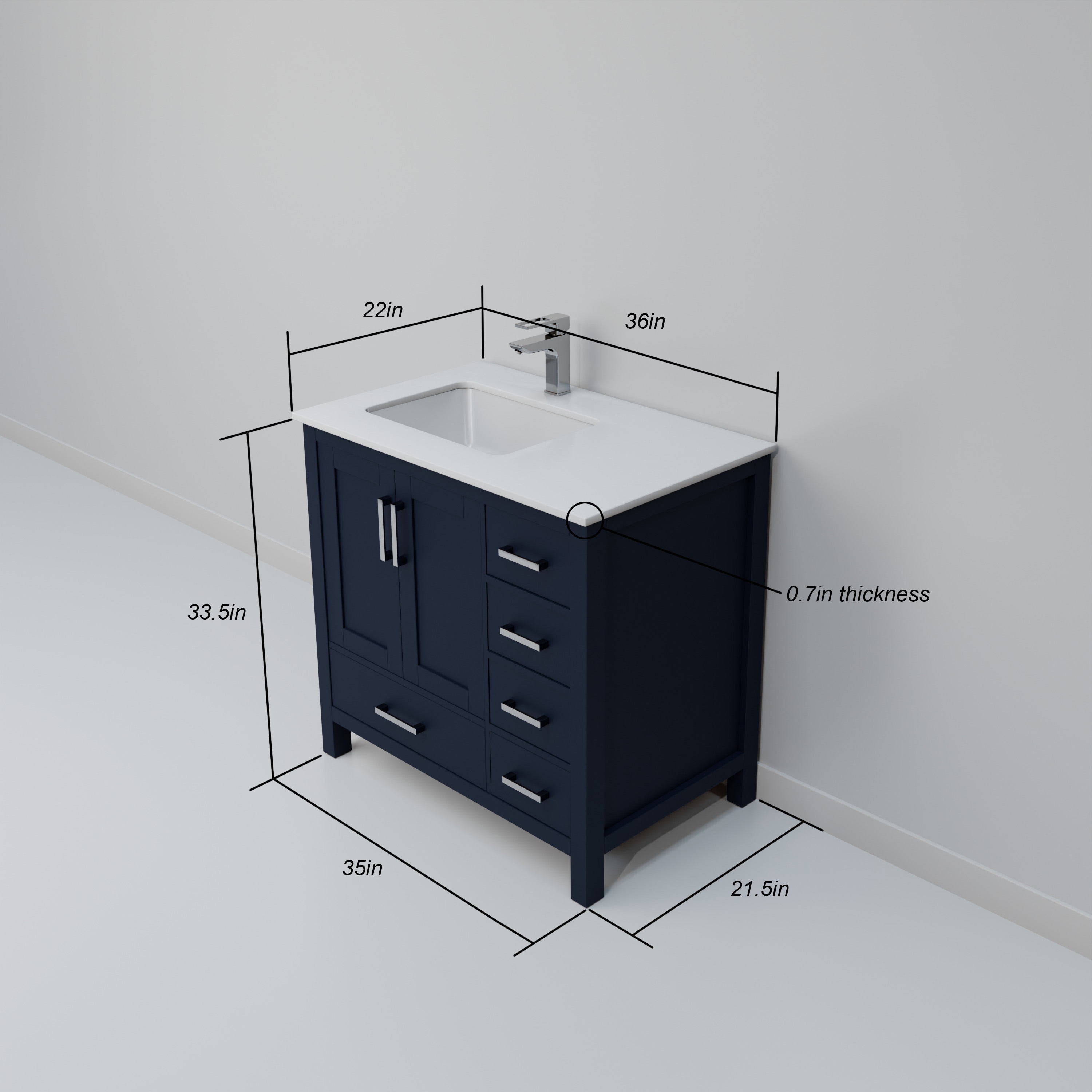 Lexora LVJ36SE310L Bath-Vanity-Combo - View #8