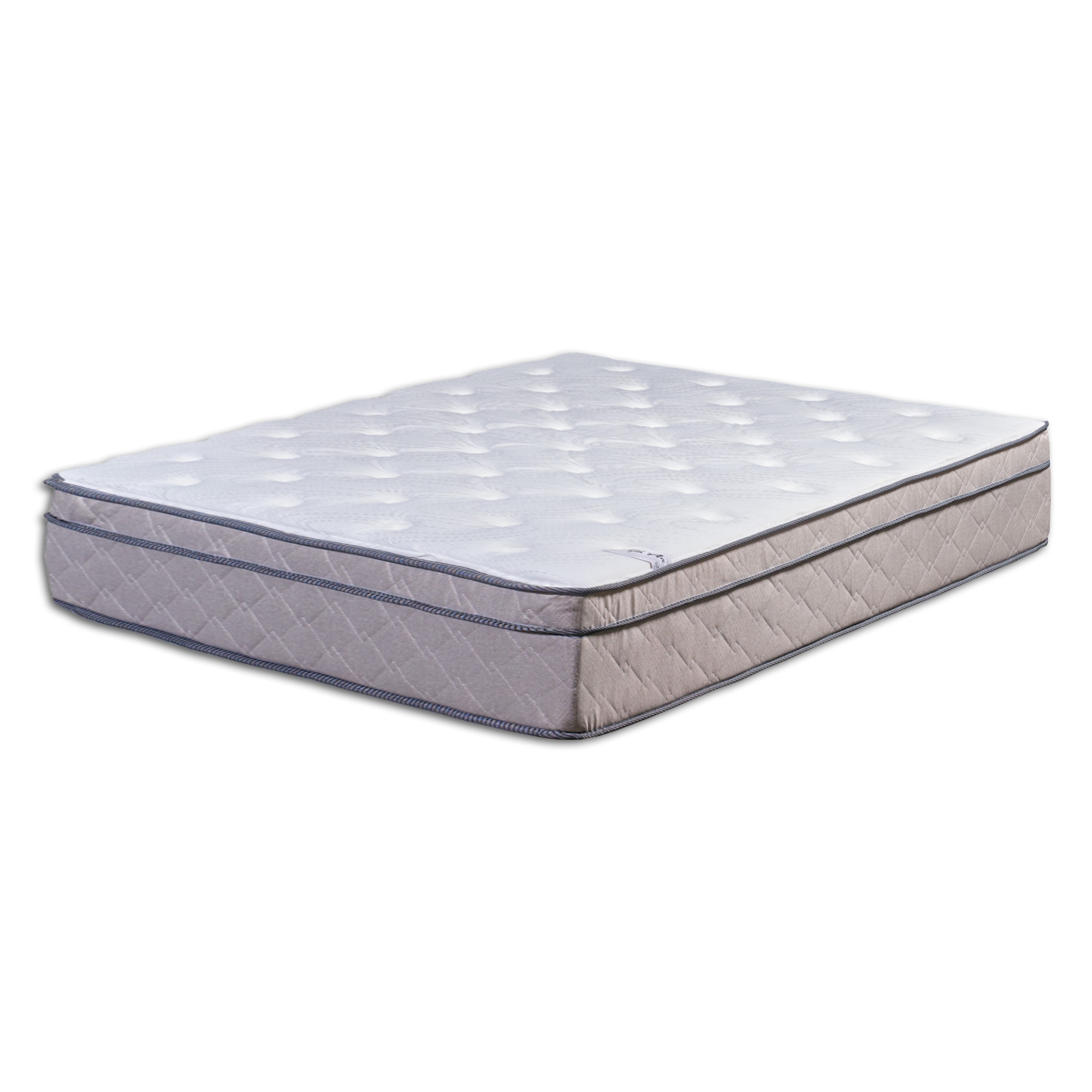 Glance PC9001-6/6-1 12-in Medium King Hybrid Memory Foam/Coil Blend Mattress in a Box