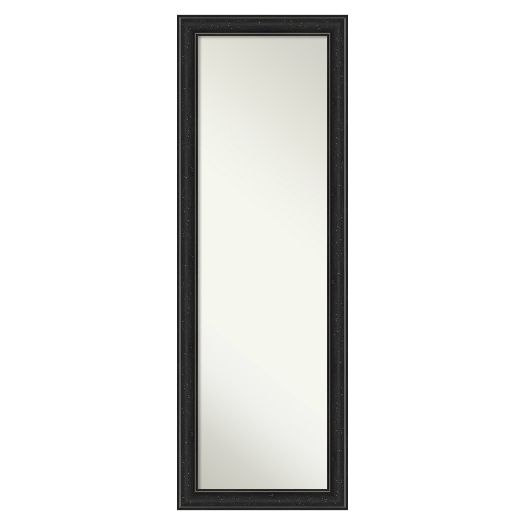 Amanti Art DSW4593746 Shipwreck Black 18-Inches W x 52-Inches H Rectangle Shipwreck Black Narrow Framed Full Length Door Mirror