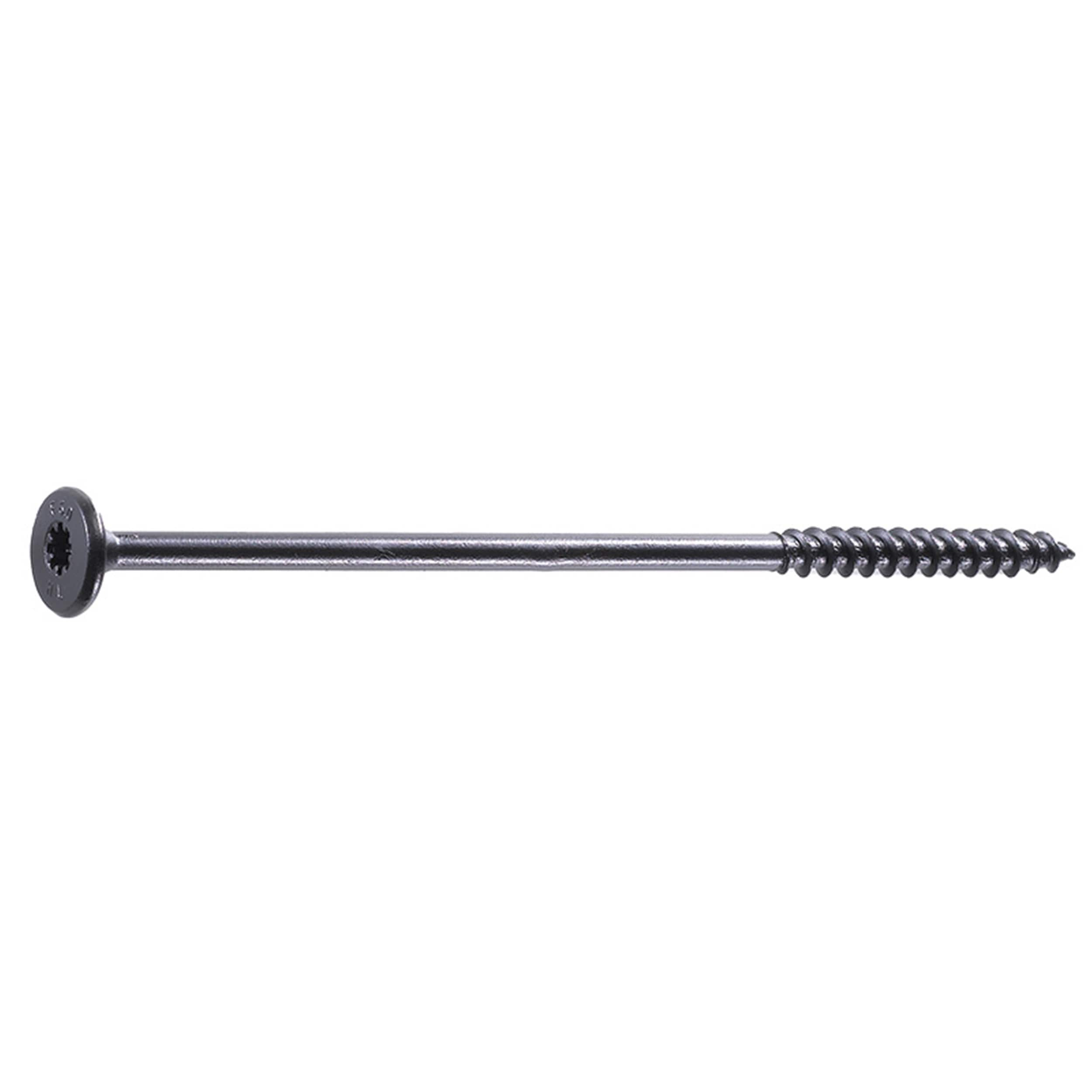 HeadLOK by FastenMaster 6-in Black Ecoat Flat-Head Exterior Structural Wood  Screws (12-Pack)