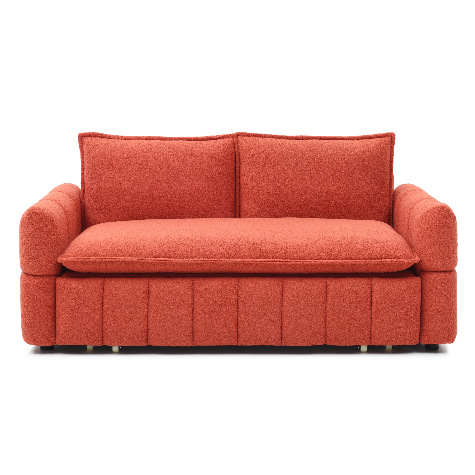 Bybafun - Orange Contemporary/Modern Polyester Sofa bed