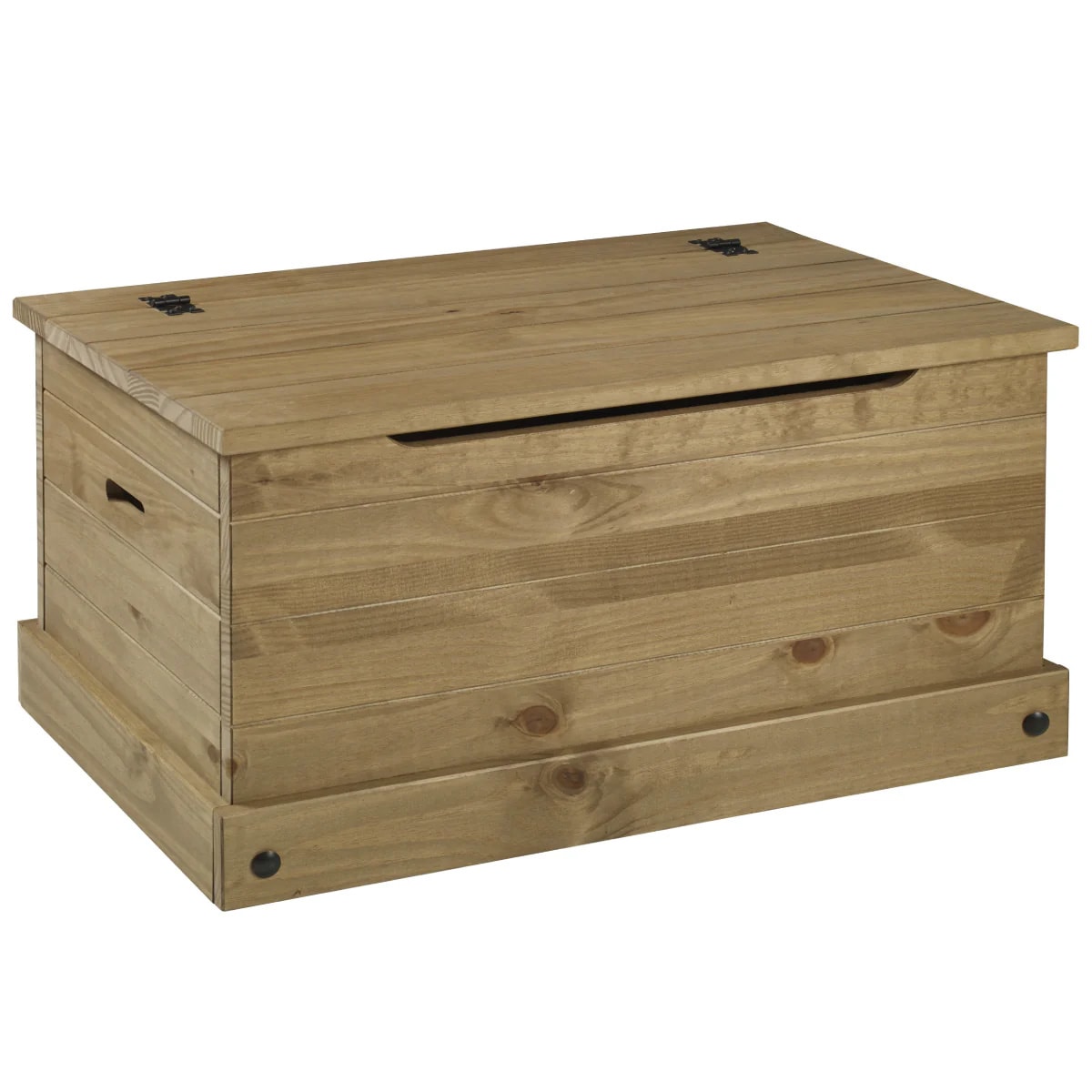 OSHOME COR440 50 -lb Corona Brown Wood Storage Trunk
