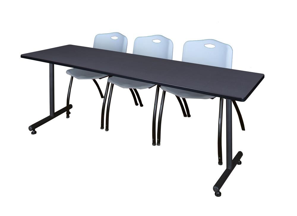 Regency MKTRCT8424GY47GY Training Gray 4-Person Training Table (84-in W x 29-in H)