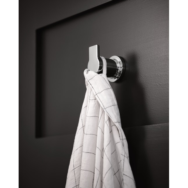 Moen Rinza Chrome Single-Hook Wall Mount Towel Hook in the Towel Hooks ...