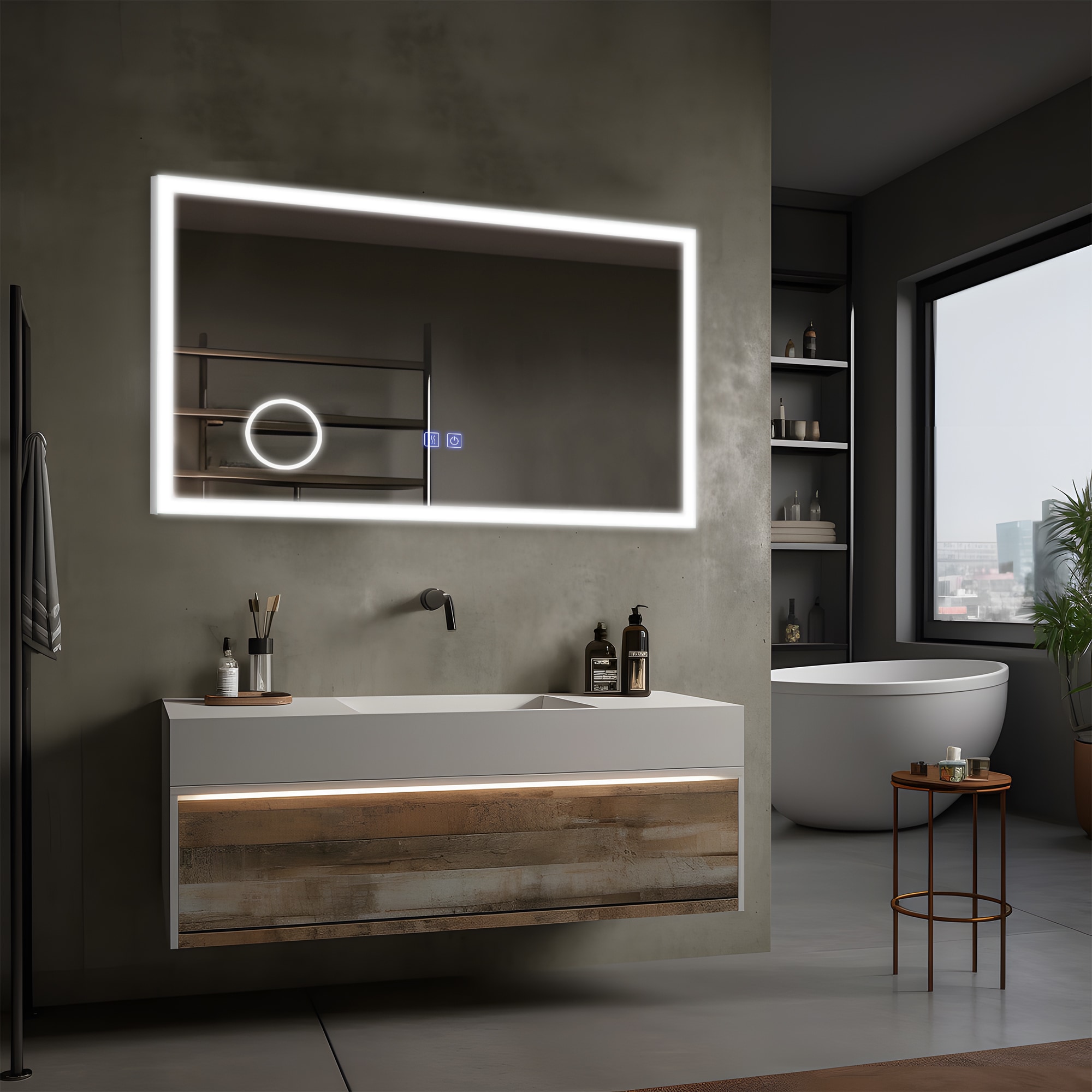 Dovelina LS-A-MR03075 Framed-Bath-Mirrors - View #2