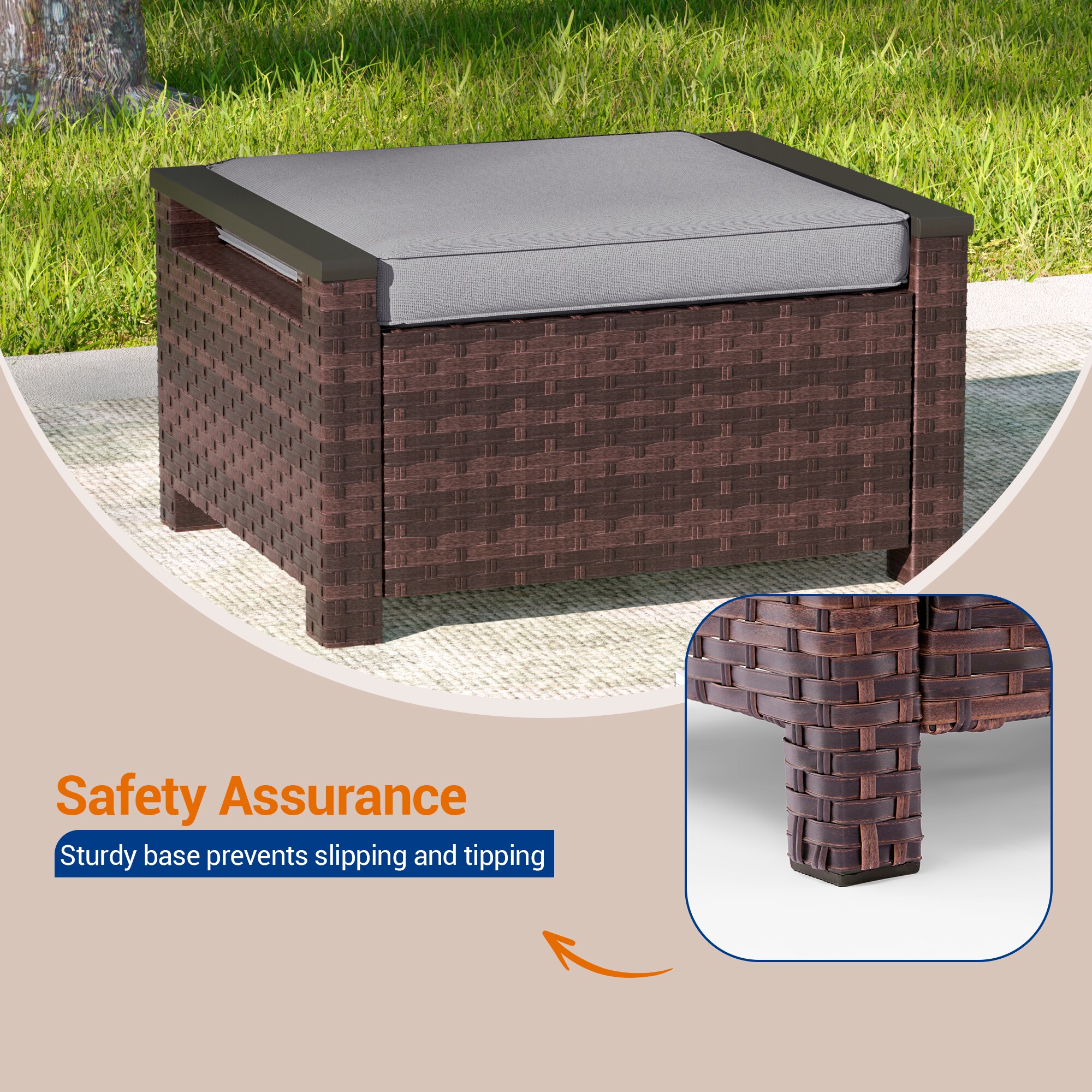 Sonkuki SD-015GY-H Patio-Conversation-Sets - View #4