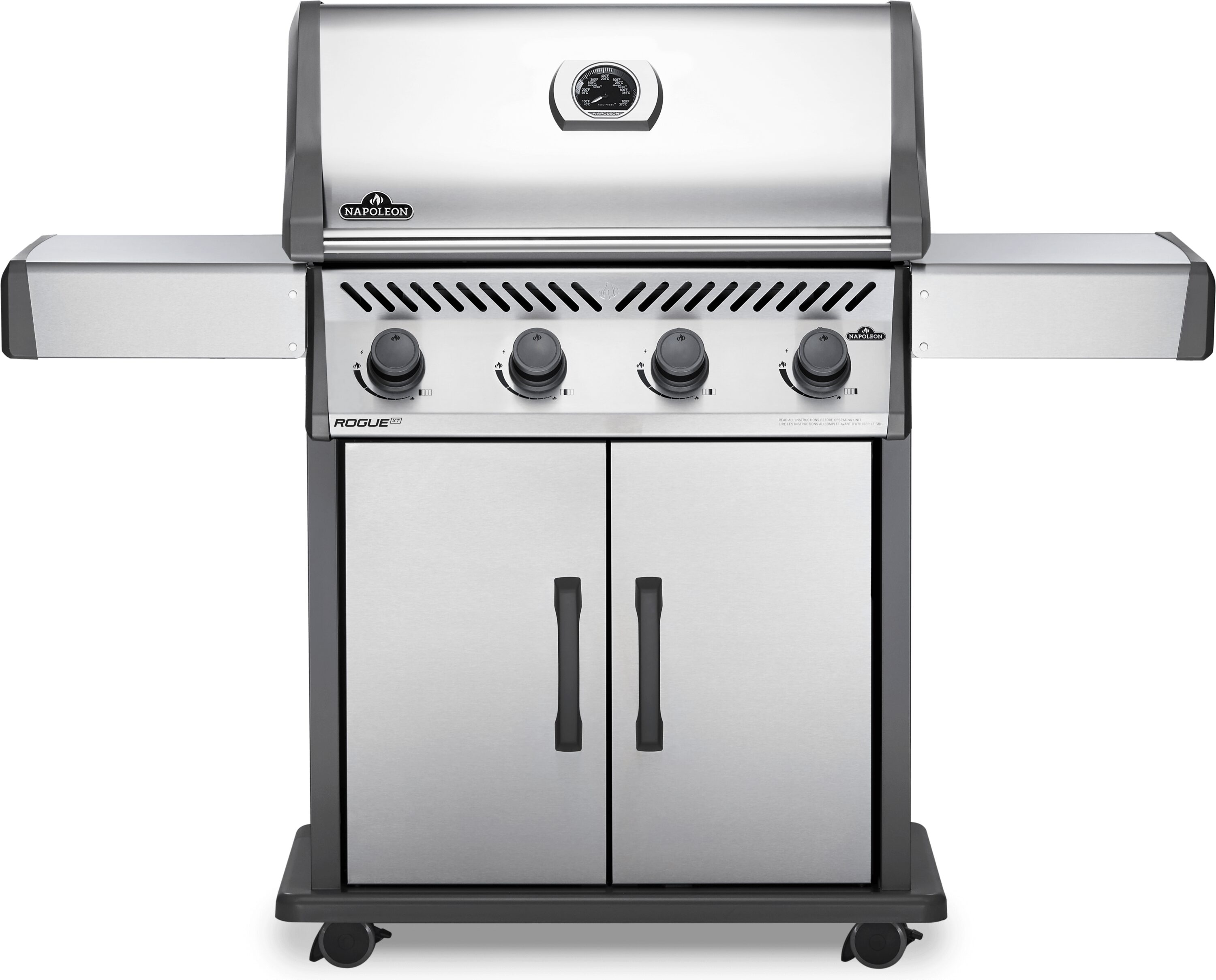 NAPOLEON Rogue XT 525 Stainless Steel 4-Burner Natural Gas Grill with Integrated Smoker Box