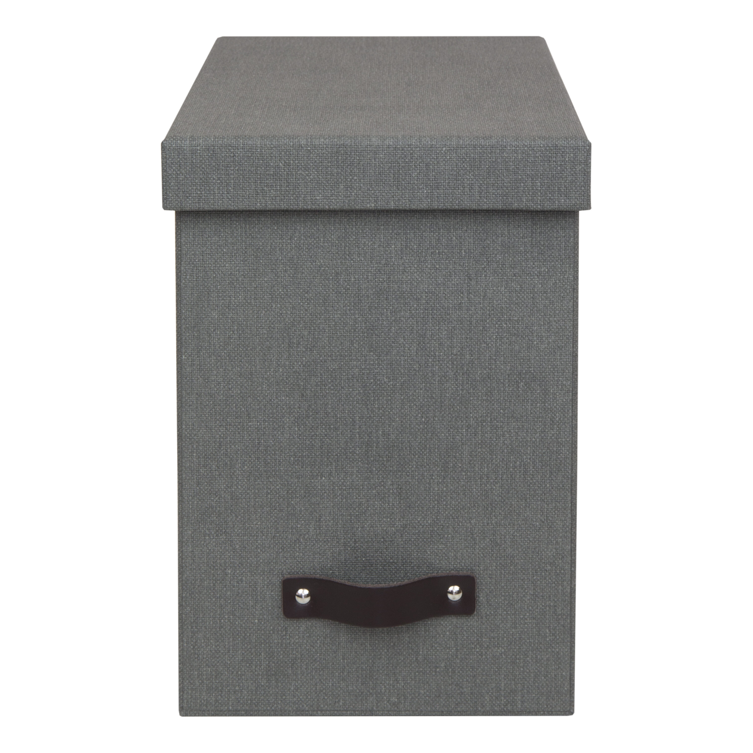 BIGSO BOX OF SWEDEN 9541C6443 John 13.1-in W x 10.5-in H x 7.4-in D Canvas Grey Paper Bin