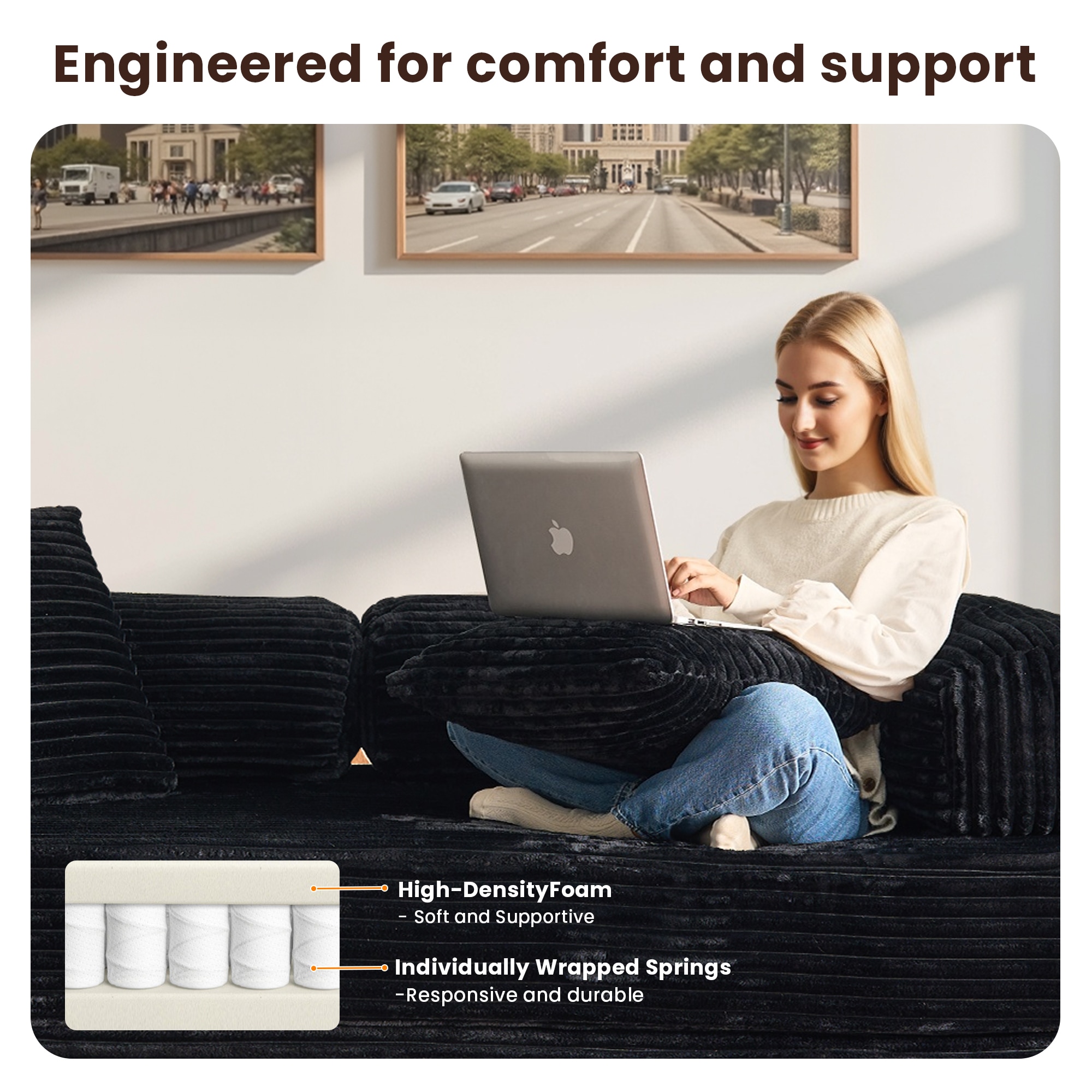 Pouuin SNNA400 Sofas-Loveseats - View #4