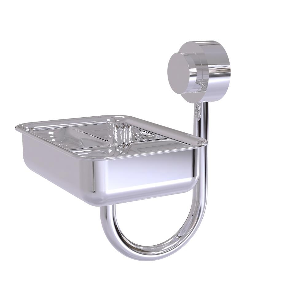 Artica Swarovski Wall Soap Dish Holder, Luxury Bathroom Accessory. Wall-Mounted Soap Dish Polished Chrome