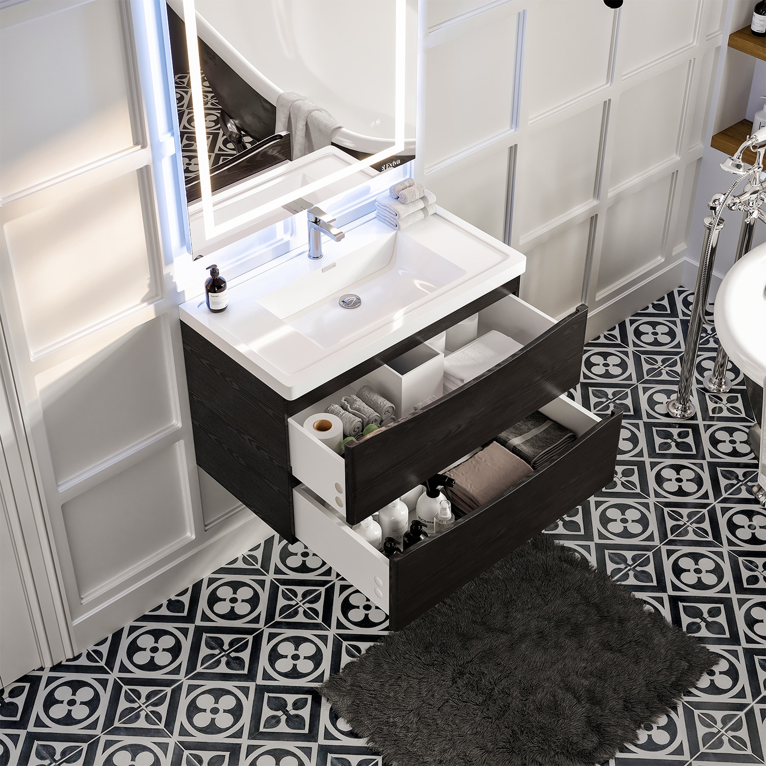 Eviva EVVN900-36CHNT-WMN Bath-Vanity-Combo - View #4
