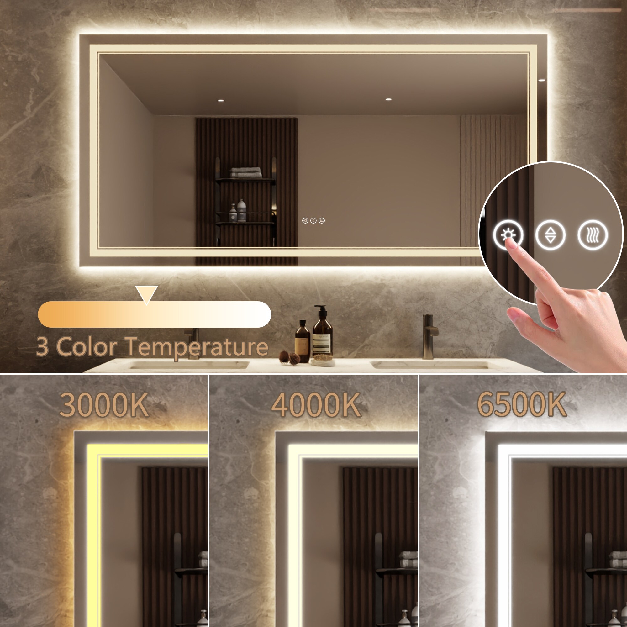 Bayfeve BFXB-11S3672-MIR Framed-Bath-Mirrors - View #10