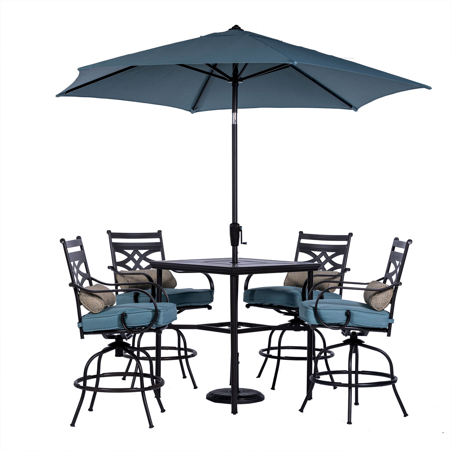 Hanover MCLRDN5PCBR-SU-B Patio-Dining-Sets - View #2