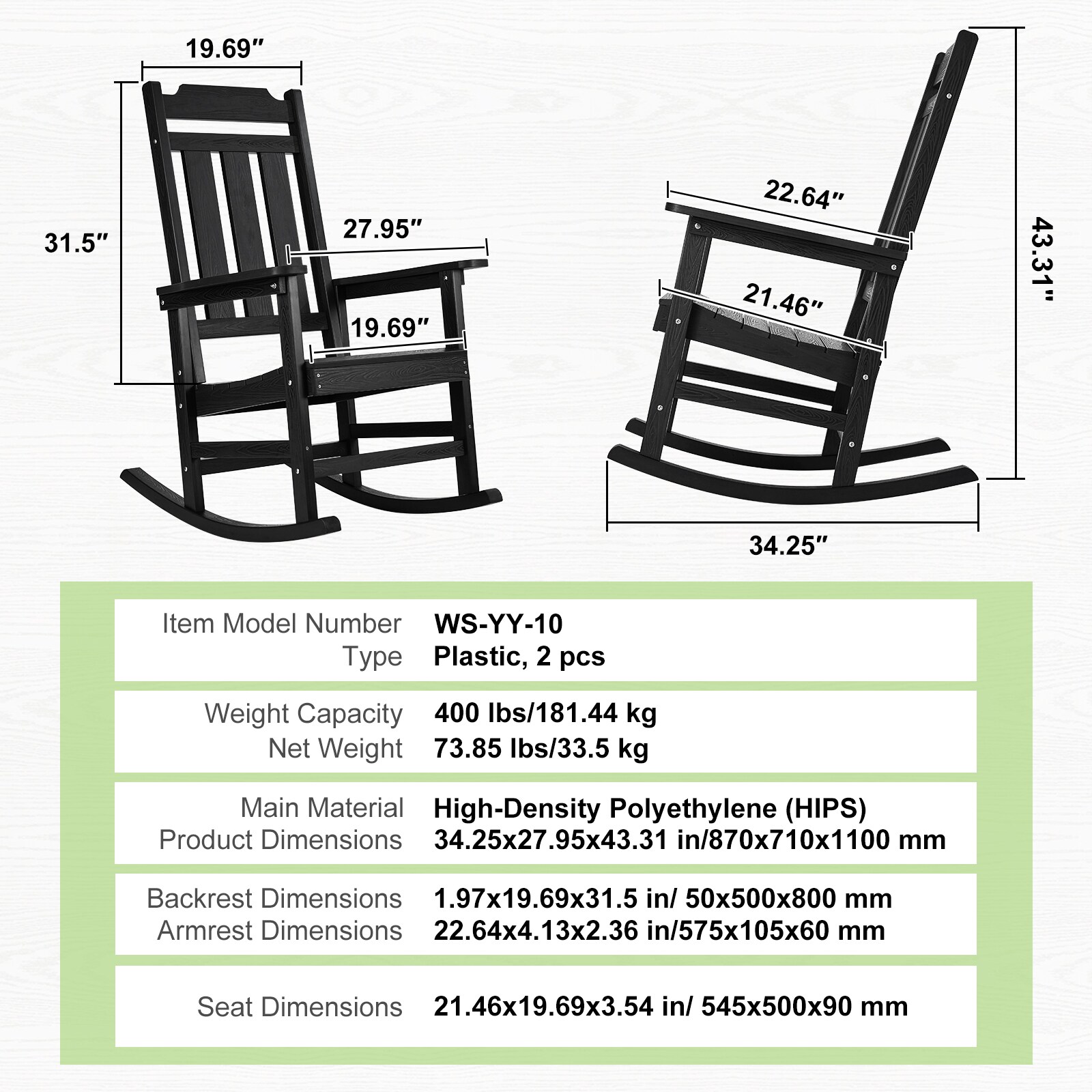 GIVIMO LW108GIVSS524 Patio-Chairs - View #7