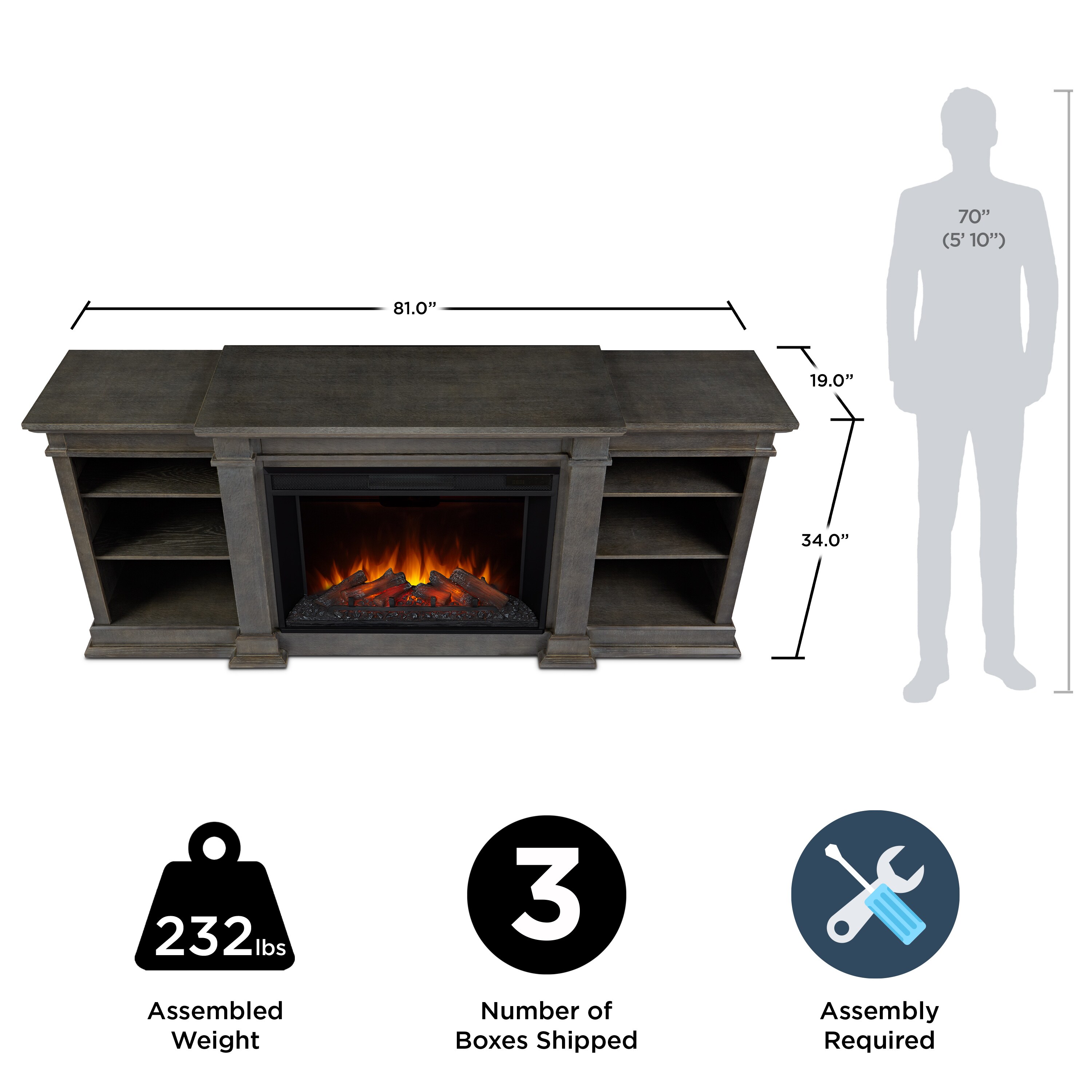 Real Flame 1290E-AGR Electric-Fireplaces - View #7