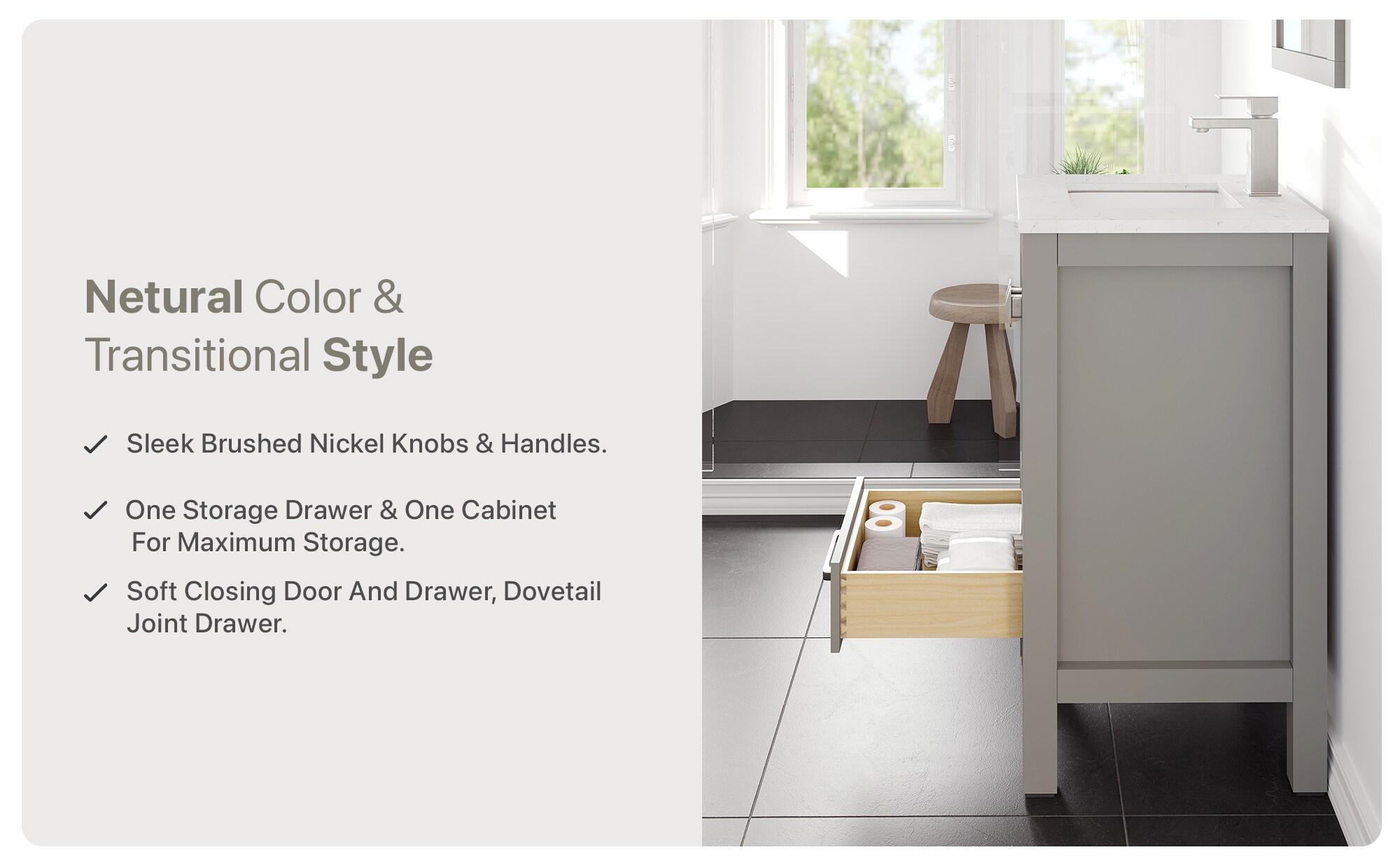 Eviva TVN414-20X18GR-Q Bath-Vanity-Combo - View #9