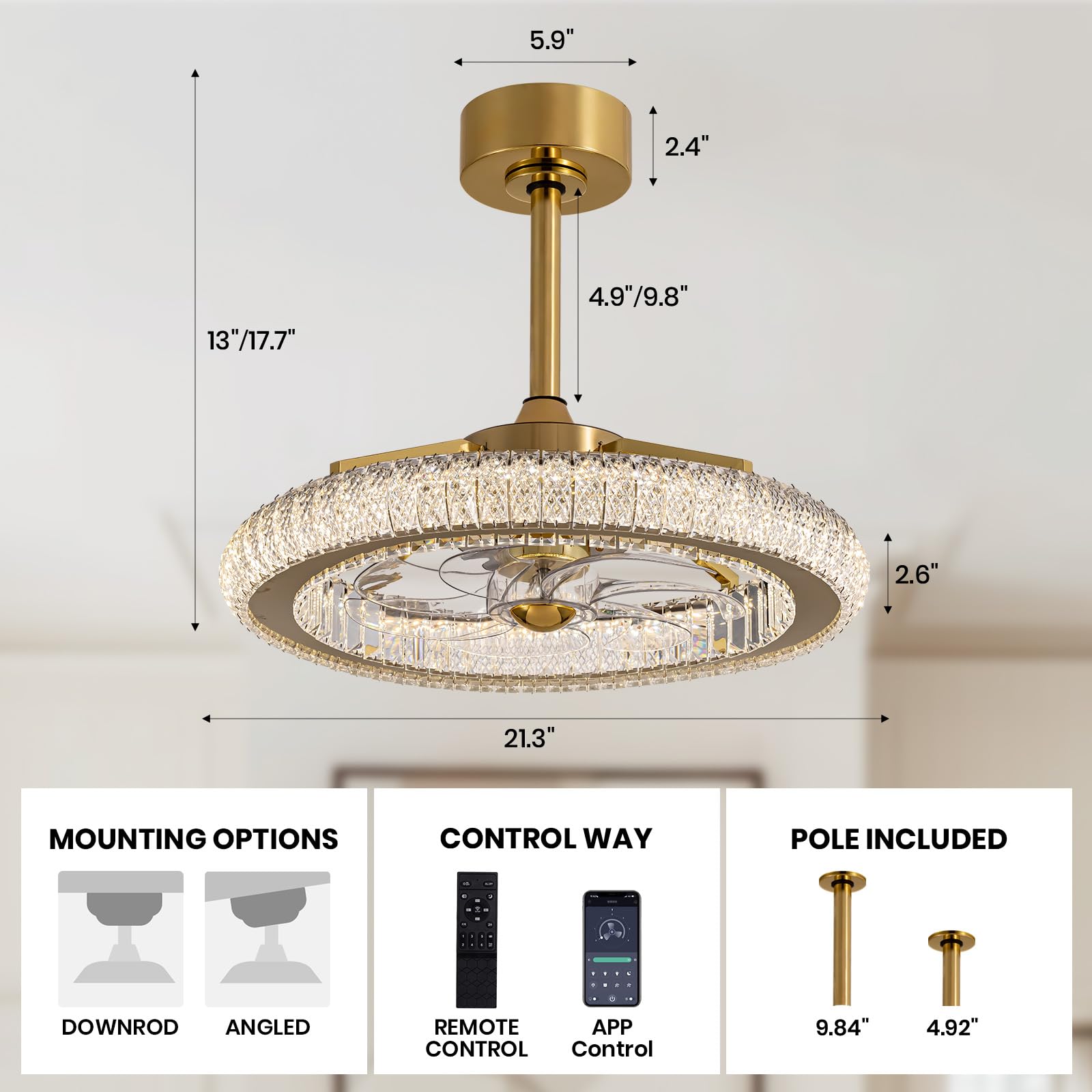 SILJOY CFL-1185-01 Ceiling-Fans - View #3