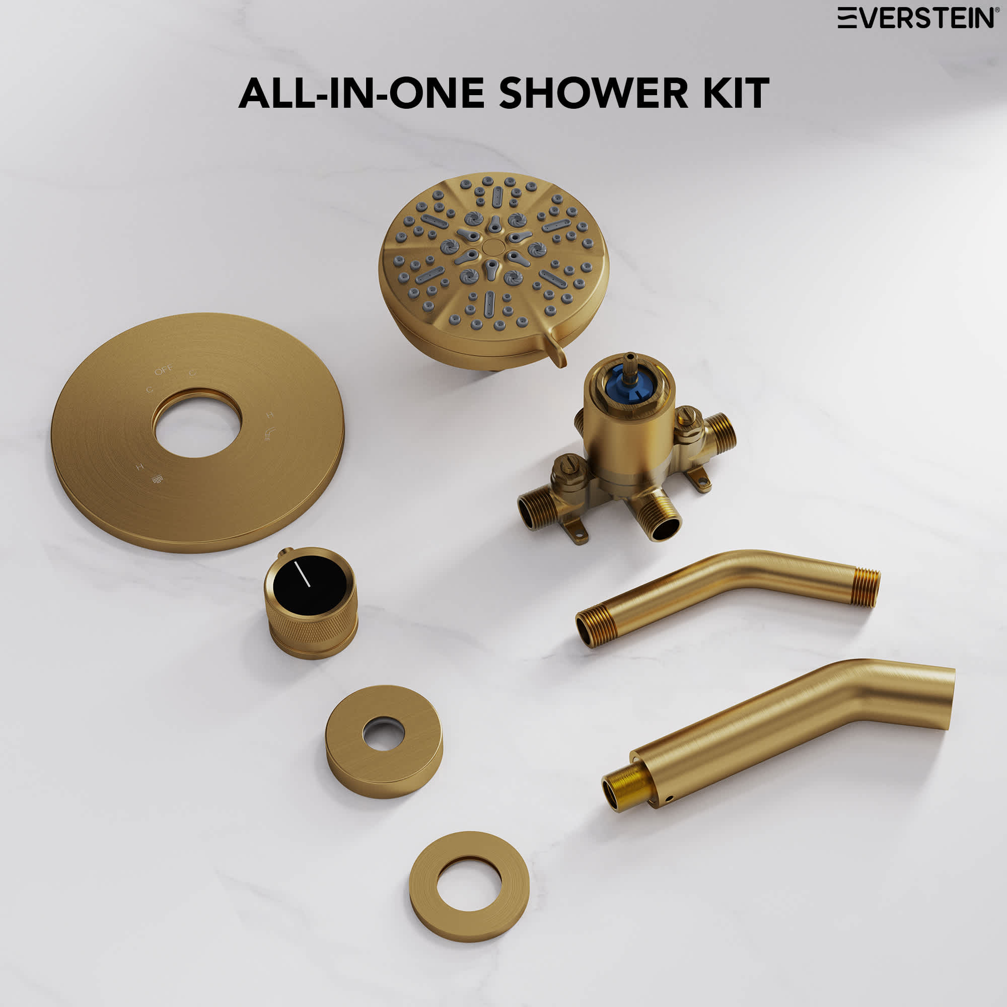 EVERSTEIN SFS-1102-GD Showerhead-Bar-Panels - View #10