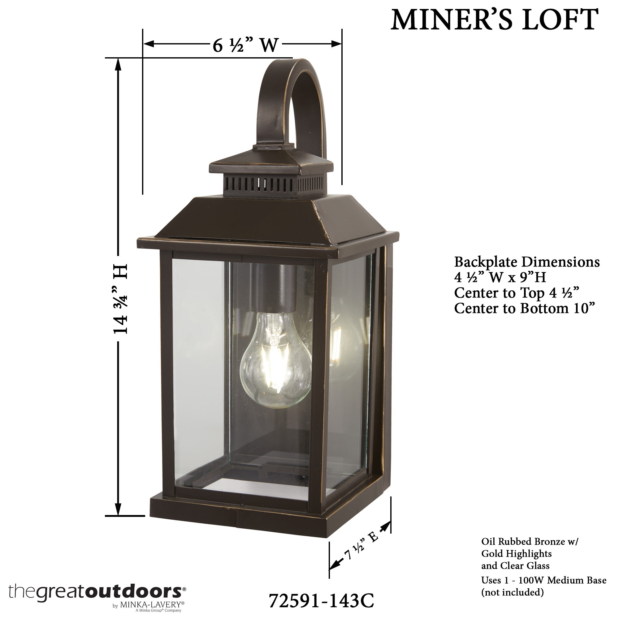 Minka Lavery 72591-143C Outdoor-Wall-Lighting - View #5