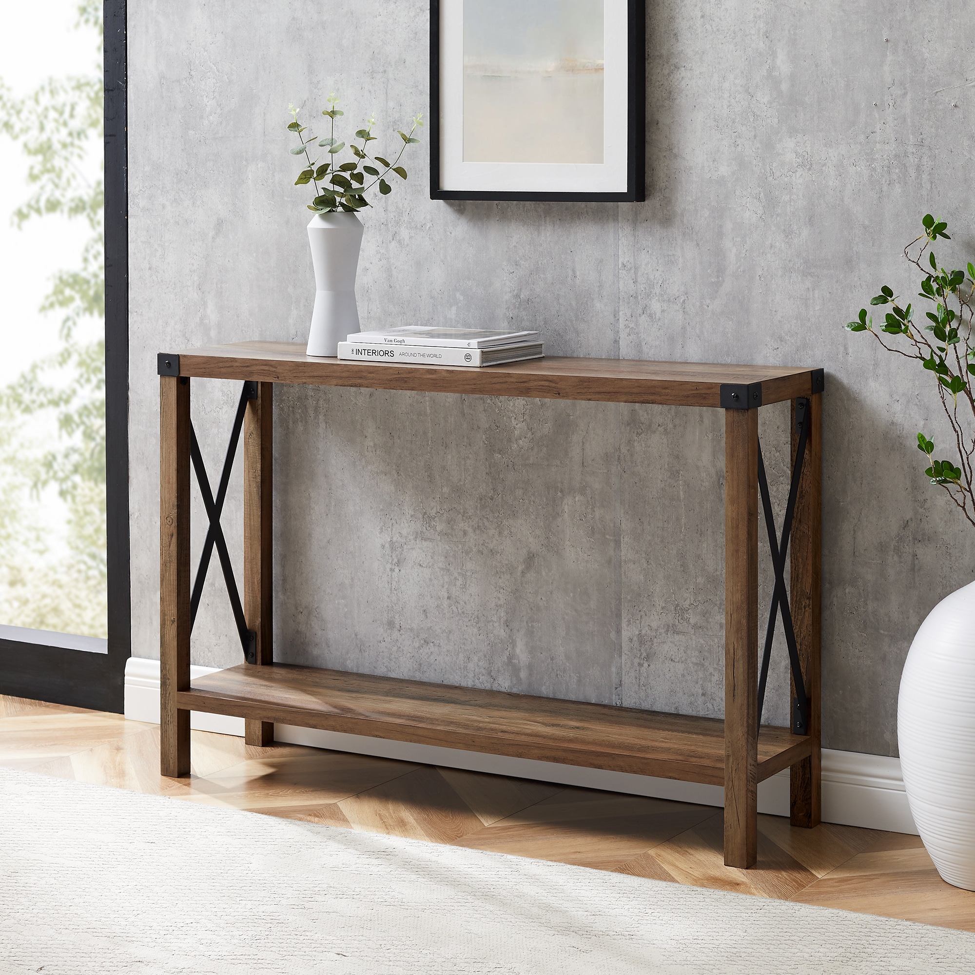 Walker Edison LWF46MXETRO Console-Sofa-Tables - View #2