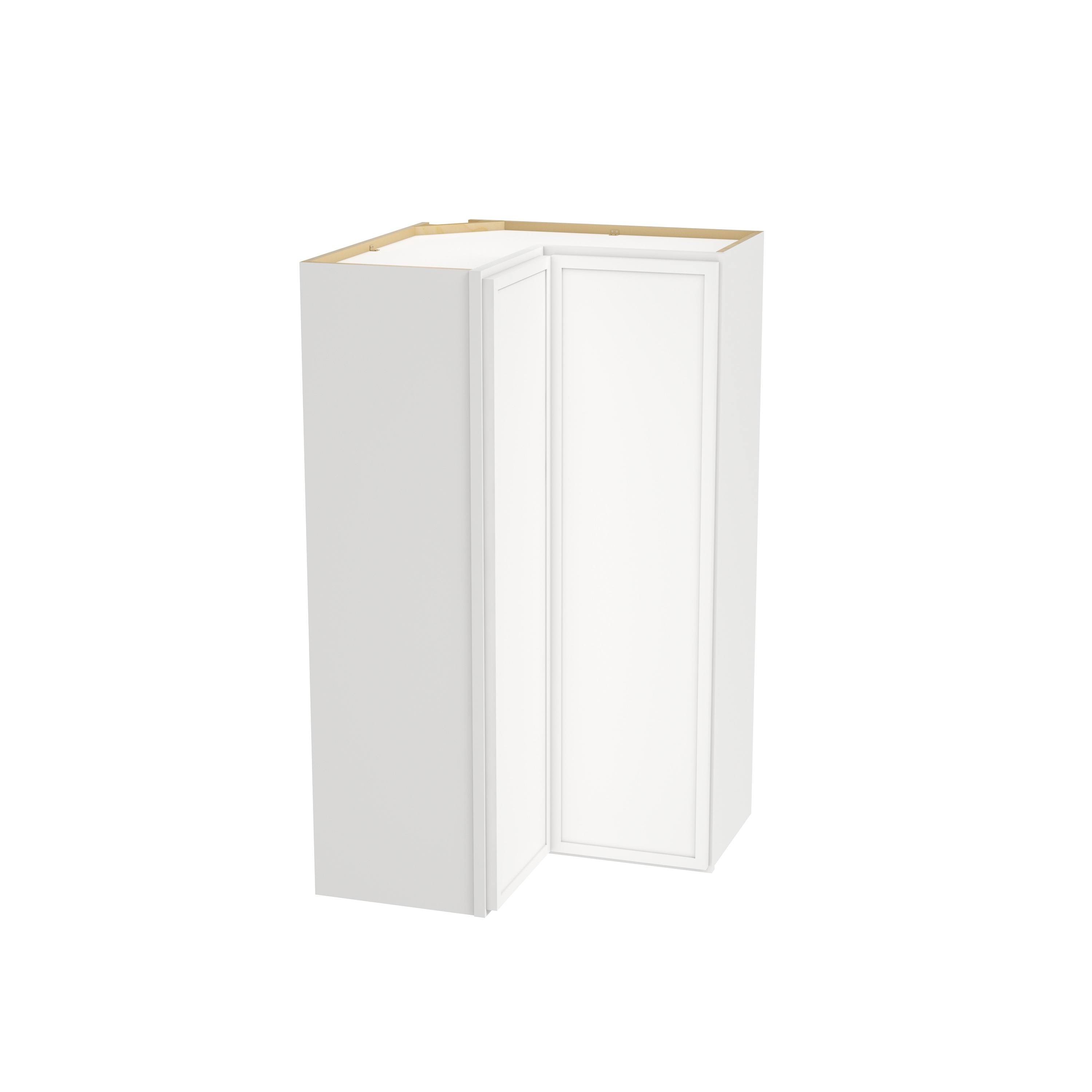CASAINC 24-in W x 42-in H x 12-in D Dove White Ready to Assemble (RTA) Plywood Lazy Susan Corner Base Slim Shaker #CAALSDW-WER2442