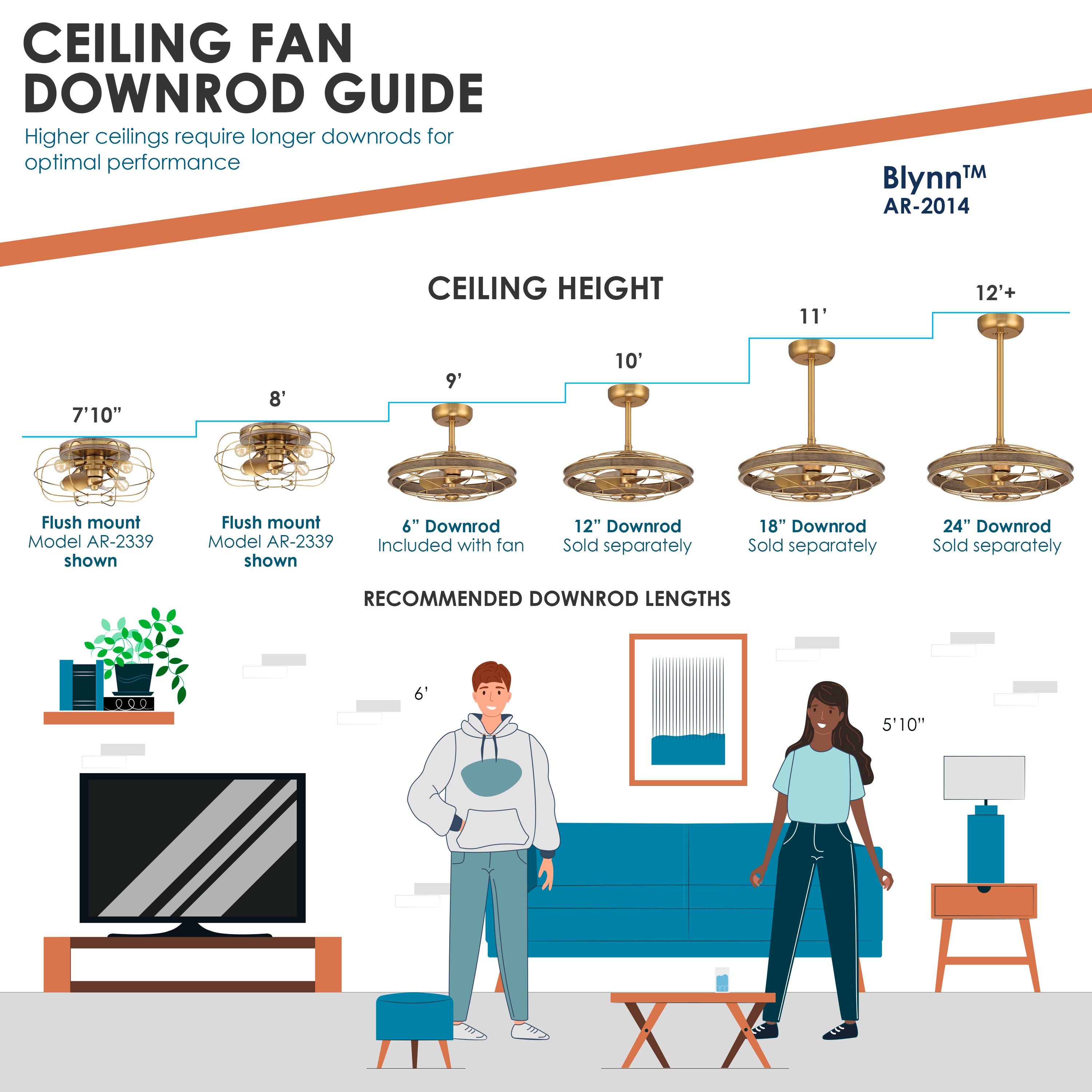 Arranmore Lighting & Fans AR-2014AGB Ceiling-Fans - View #8