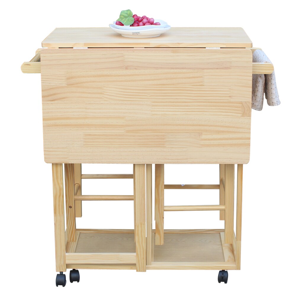 Winado 303868585093 Kitchen Cart Contemporary/Modern Burlywood Yellow Wood Pine Sideboard with Wine Storage