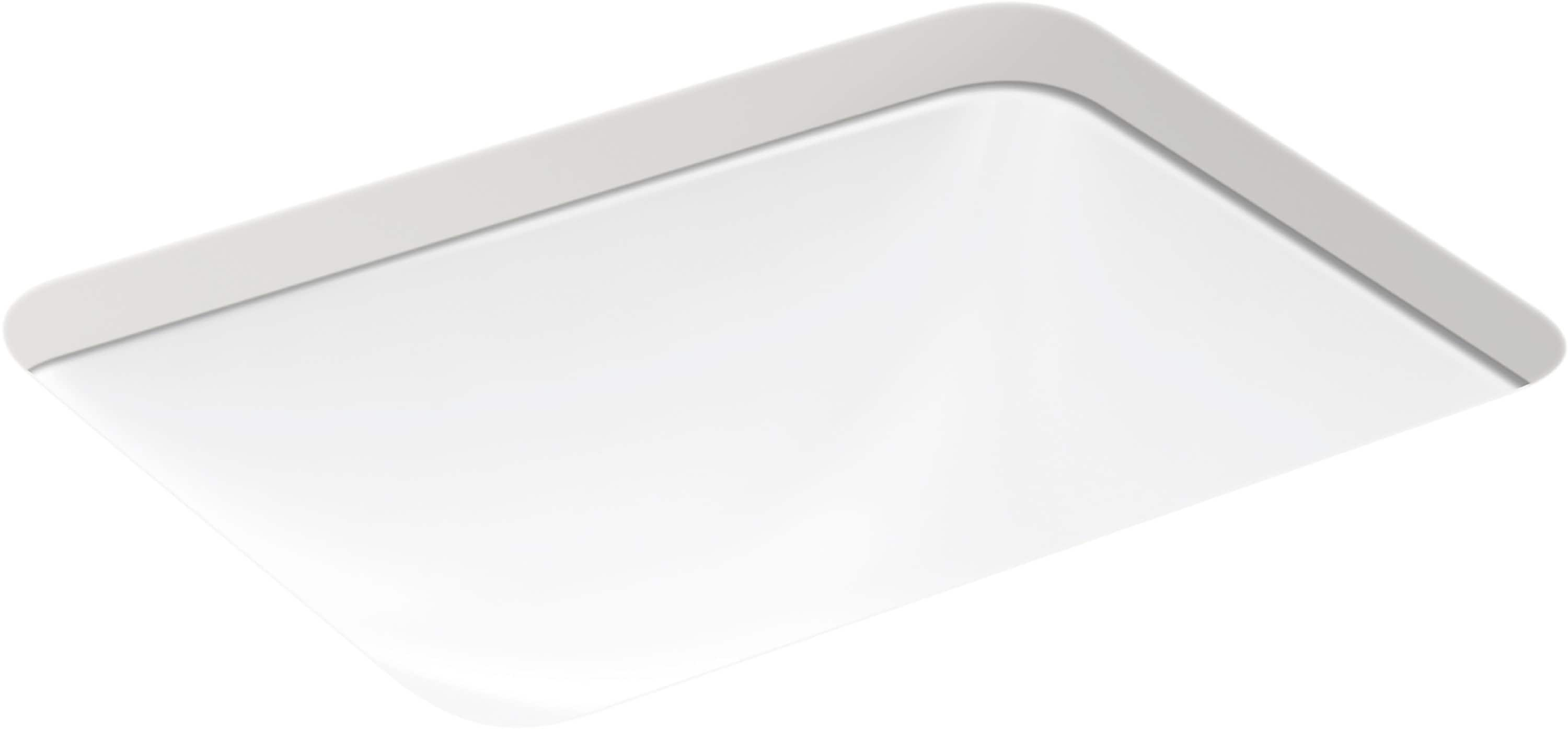 KOHLER Caxton Vitreous China Undermount Rectangular White Bathroom Sink   15701417 