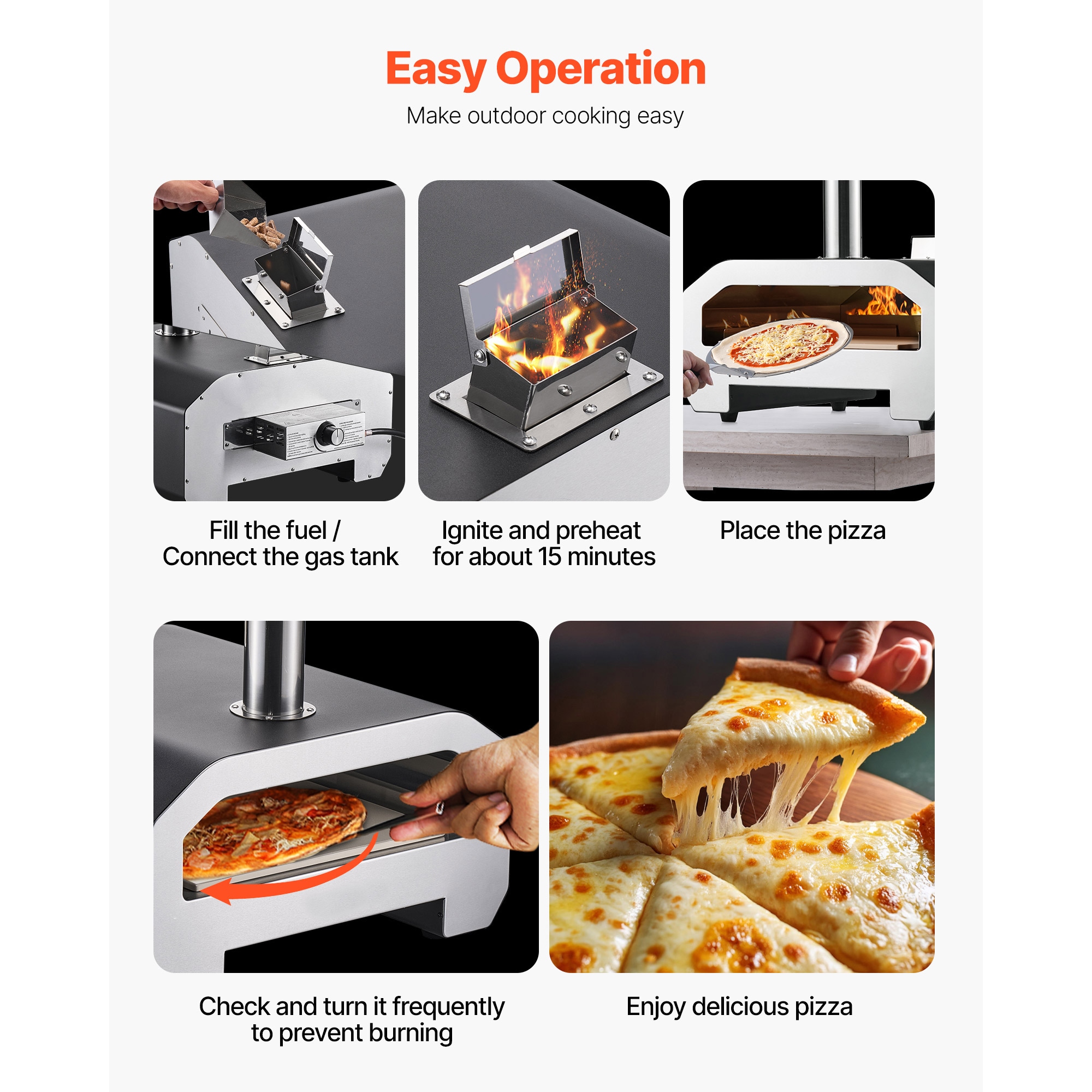 VEVOR SCBXPSLDNZWD08388V0 Outdoor-Pizza-Ovens - View #6