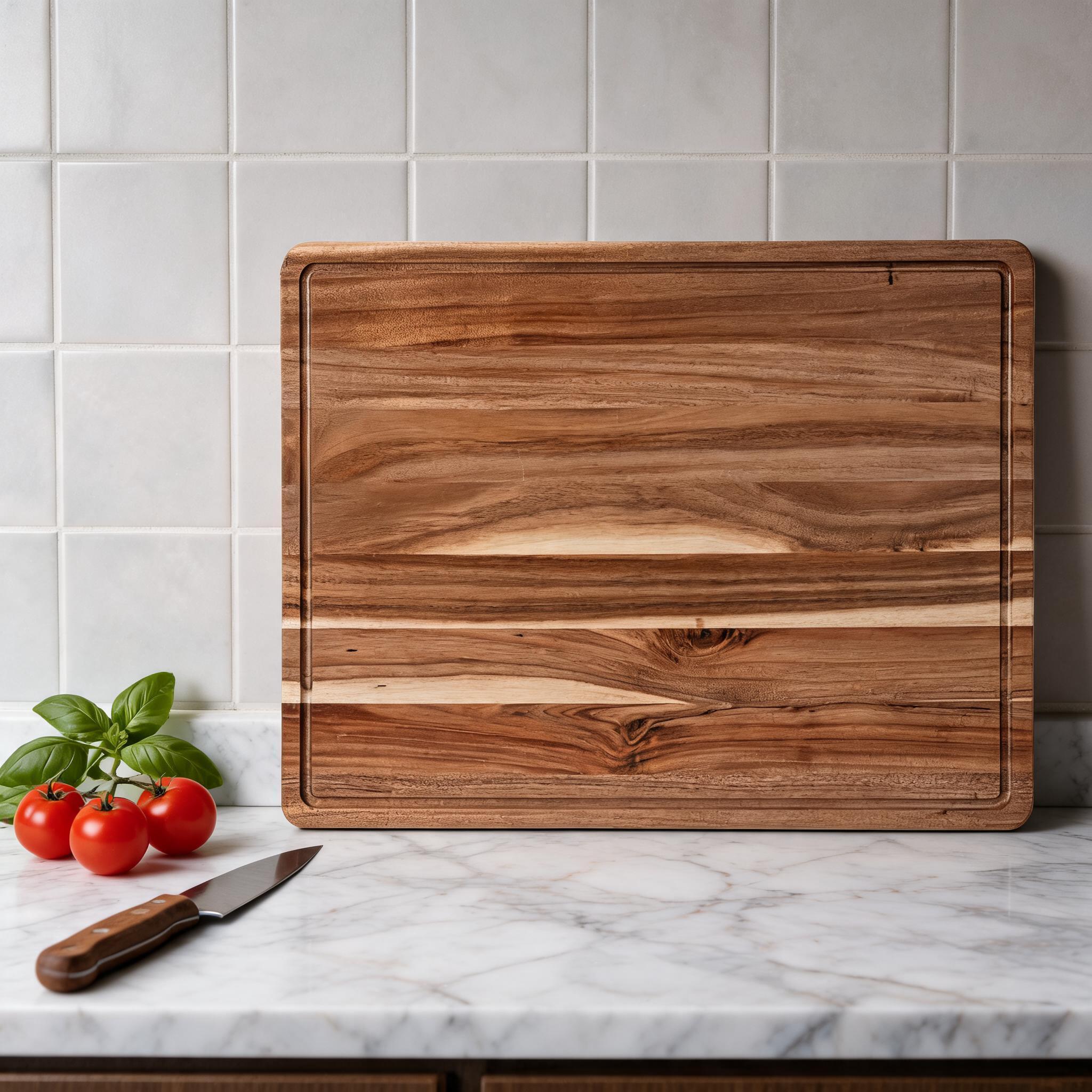 Encore Beets 24 Inch XXL Extra Large Chopping Board for Kitchen Countertop Cutting Board Carving Board for BBQ Turkey Meat with Handles Juice Groove #NOVA-RWU5BEE2F7M