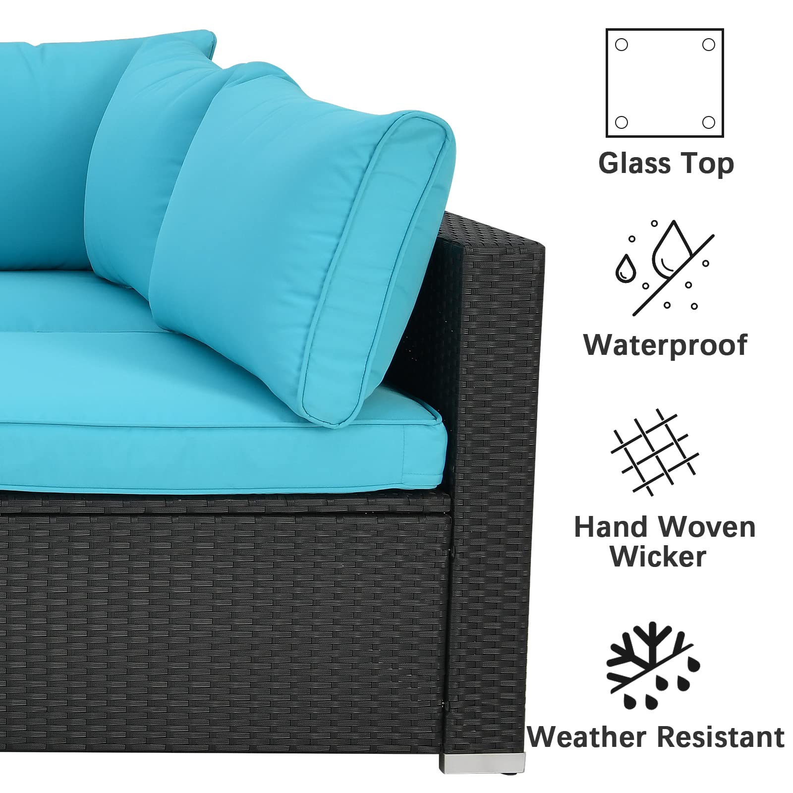 CESICIA R18-4P-GY Patio-Conversation-Sets - View #5