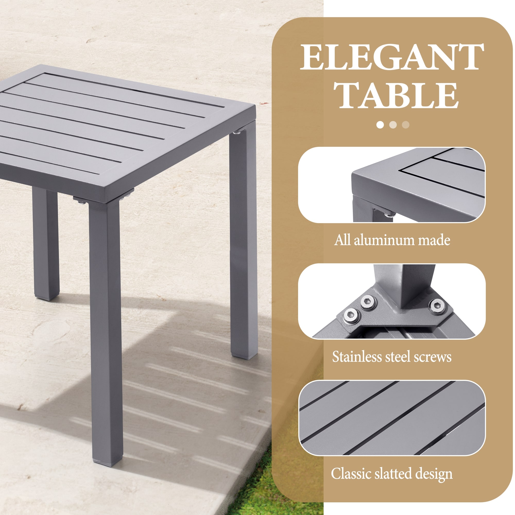Crestlive Products CL-TB006GRY-2 Patio-Tables - View #5