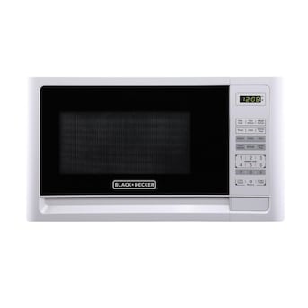 BLACK+DECKER 1.1-cu ft 1000-Watt Microwave (White) in the Countertop Microwaves department Lowes.com