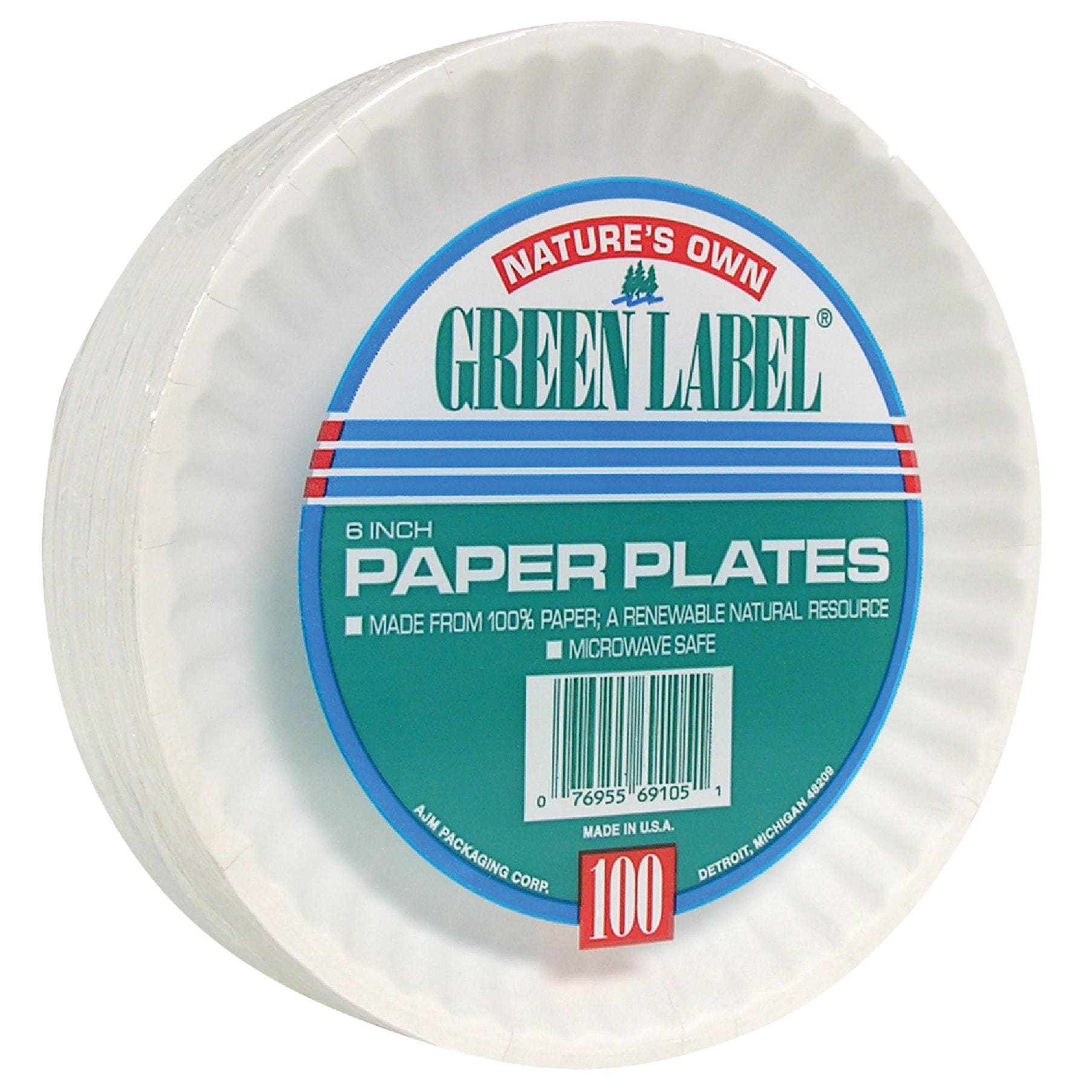 AJM Packaging Corporation AJMPP6GRE-C86B Party-Supplies-Cc - View #2