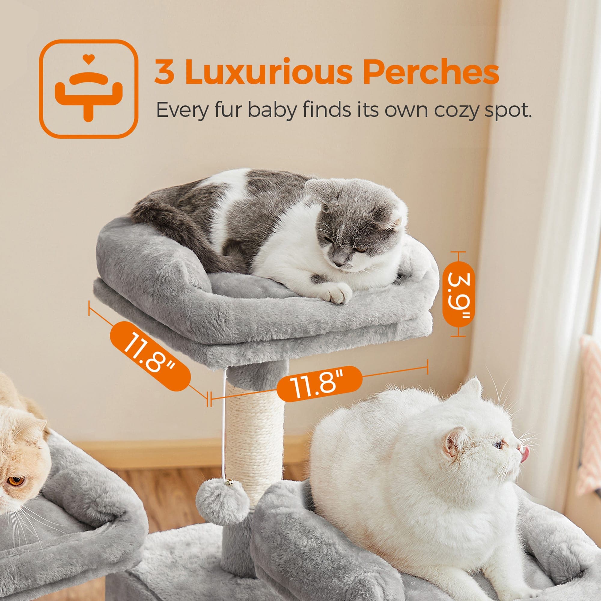 SONGMICS HOME PCT019W01 Cat-Trees - View #3
