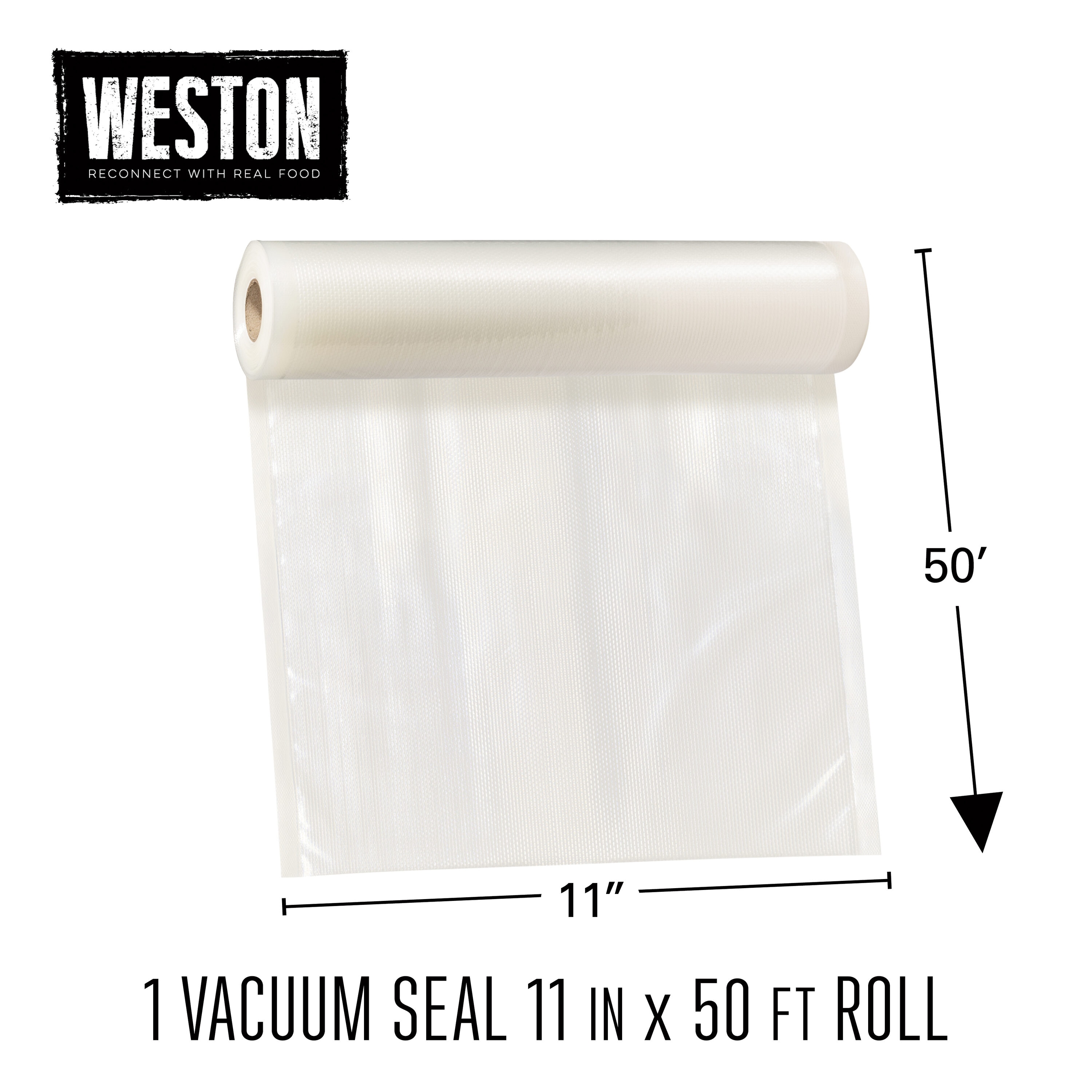 Heavy Duty Clear Vacuum Sealer Bags Roll 11" x 50'