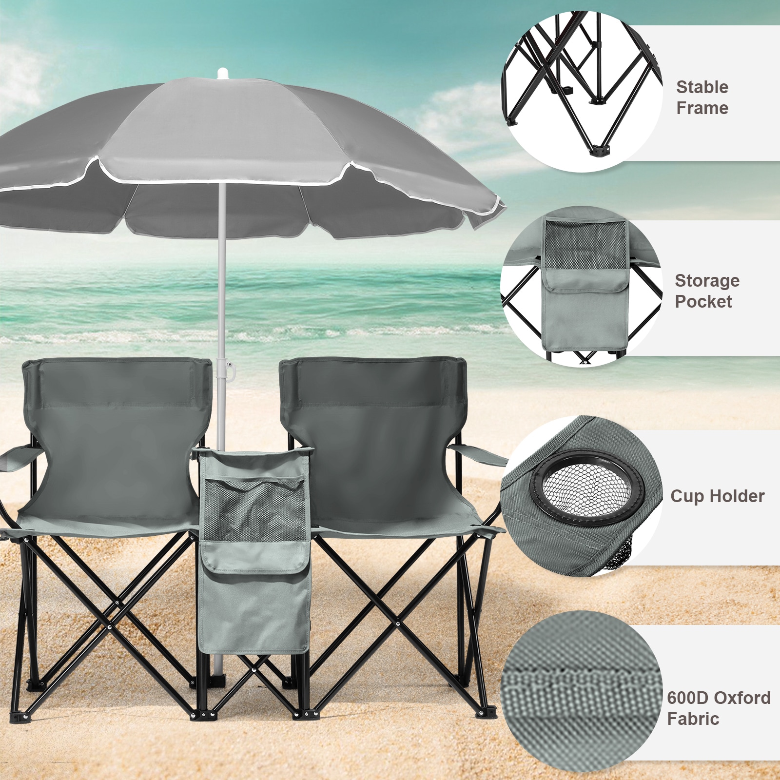 Winado LO1G58000561 Beach-Camping-Chairs - View #3