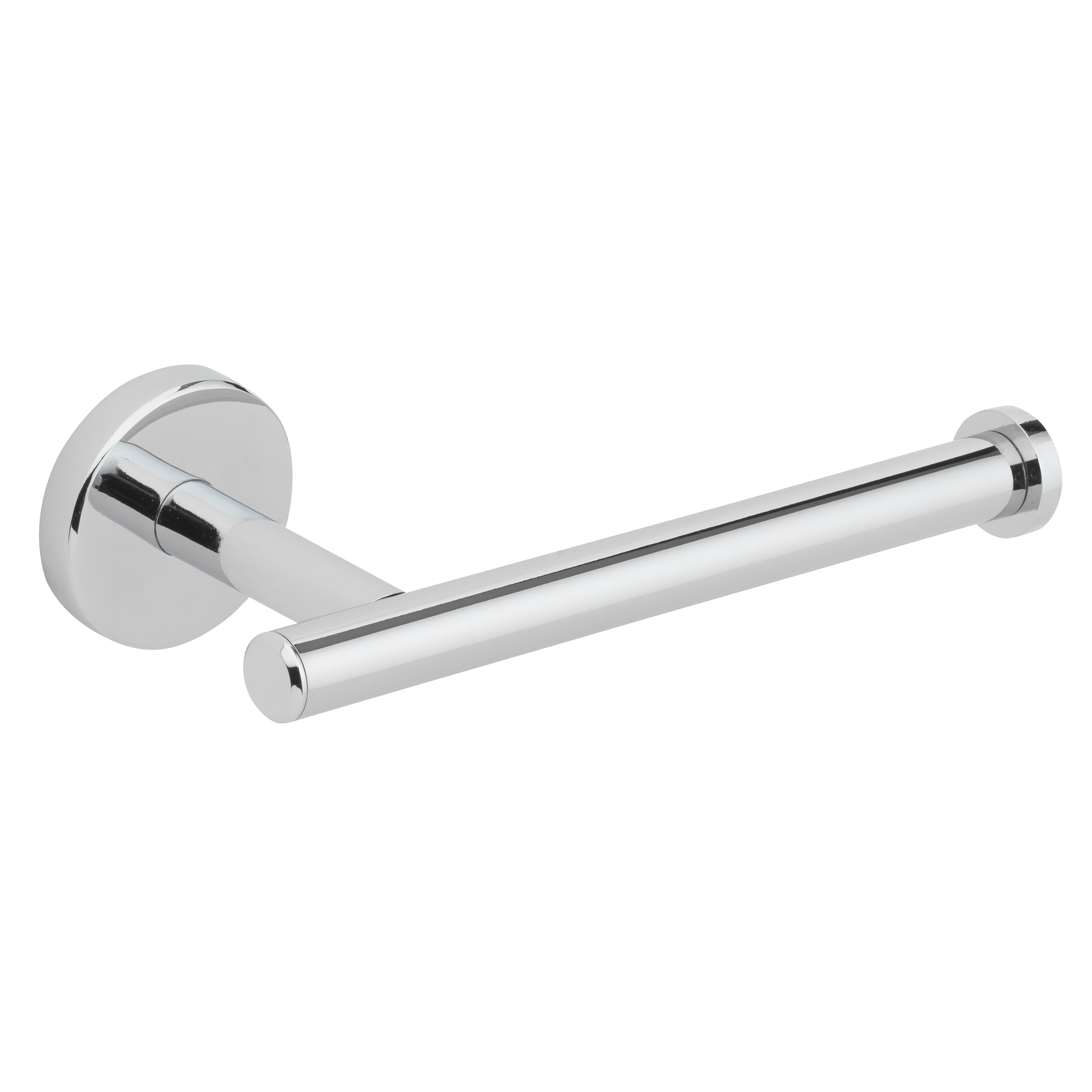 allen + roth 161-HARTP-ARCH Harlow Polished Chrome Wall mount Single post Toilet Paper Holder